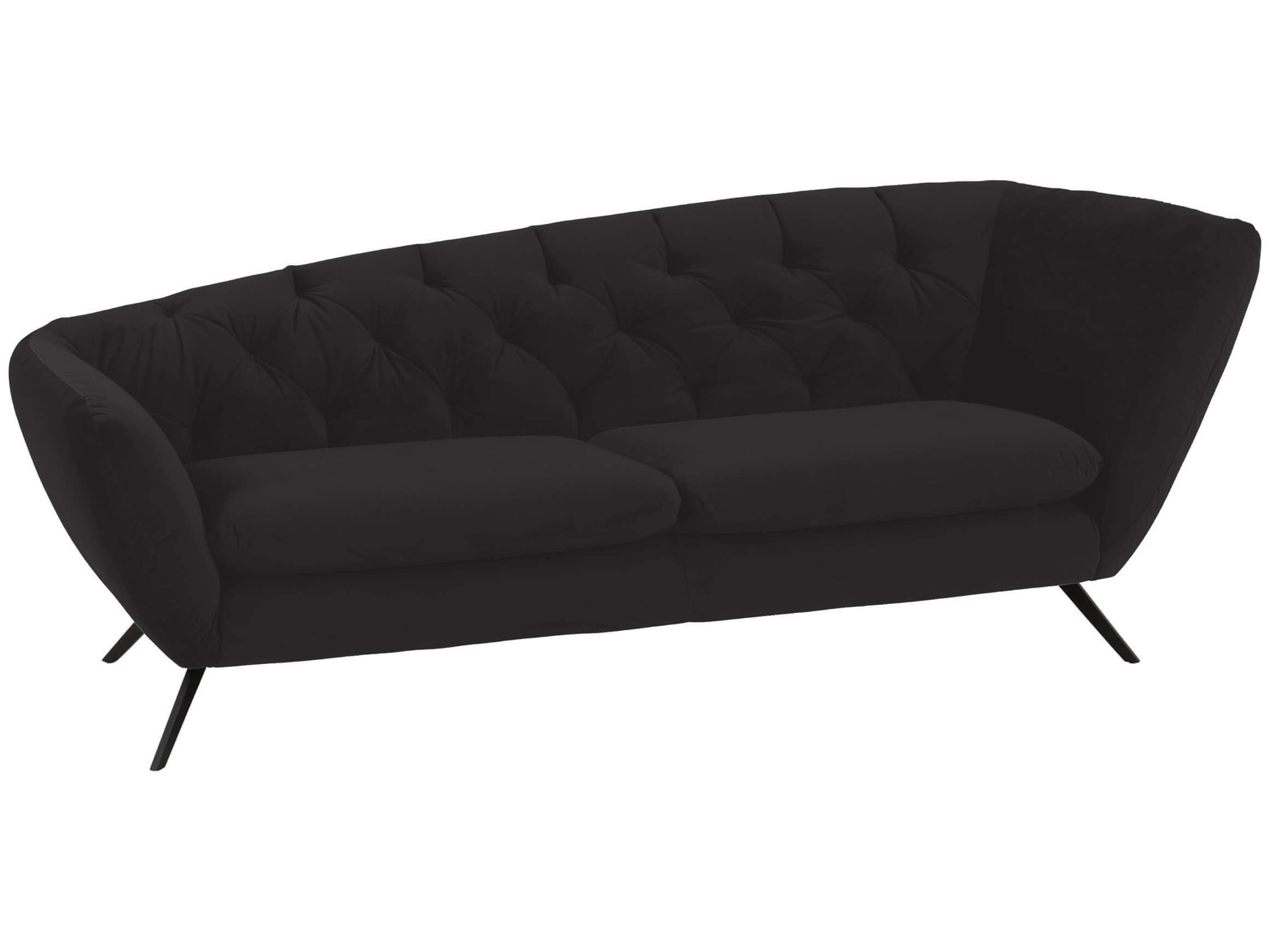Liegesofa Santa fe Basic Candy / Farbe: Schwarz / Material: Leder Basic