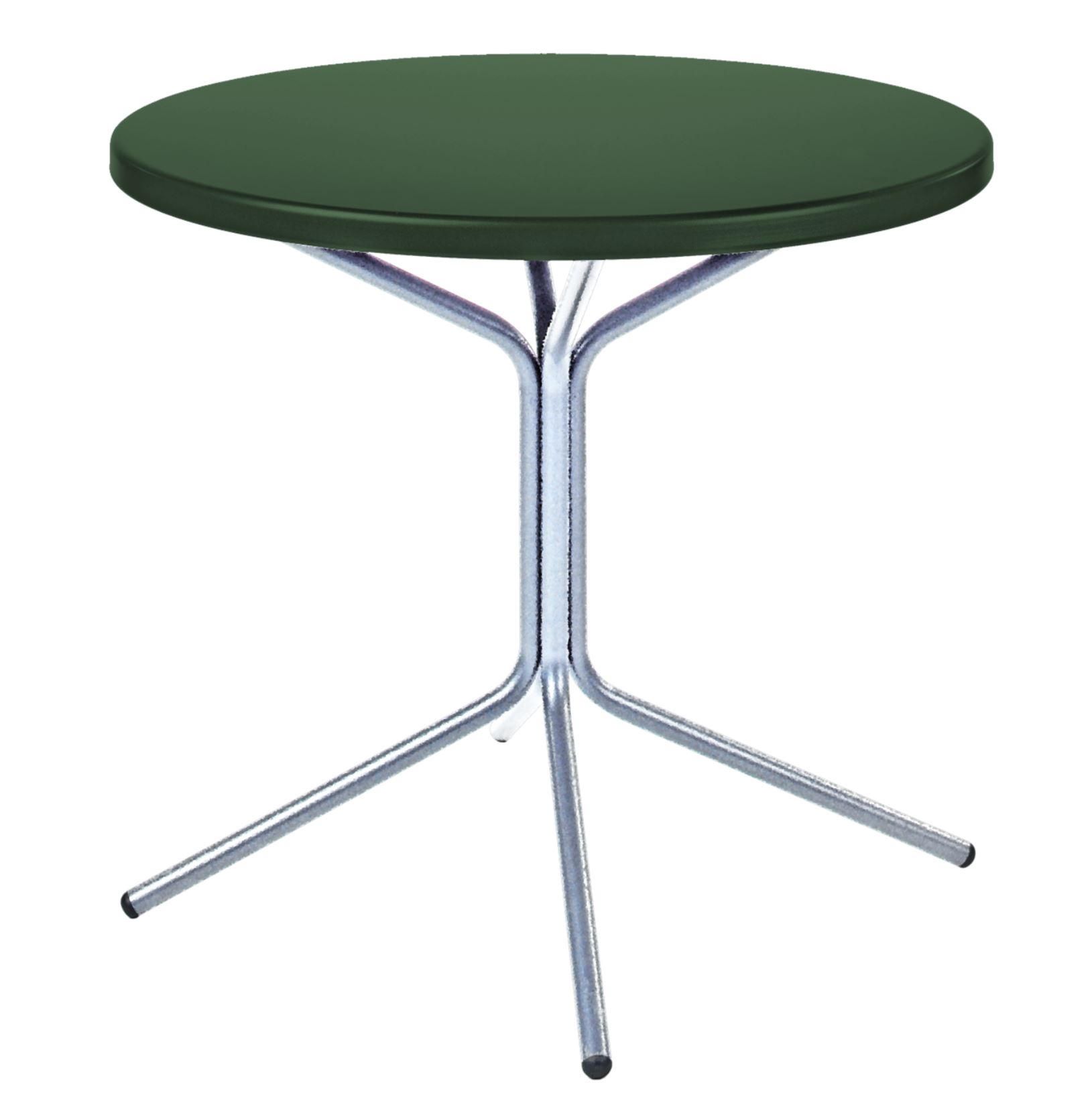 Metall-Beistelltisch Pix Rund Feuerverzinkt von Schaffner / Farbe: Tannengrün / DxH: 54 x 54 cm
