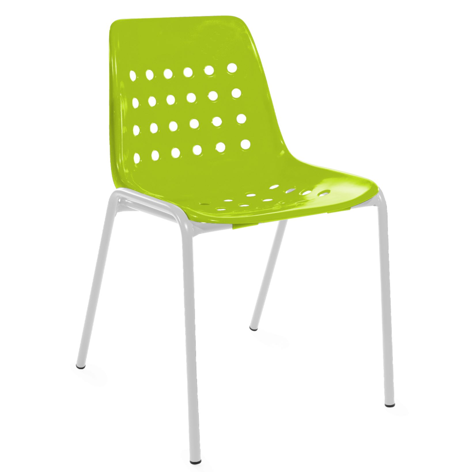 Schalen-Stuhl Bermuda von Schaffner / Farbe: Hellgrün / Grösse: 49 x 52 cm