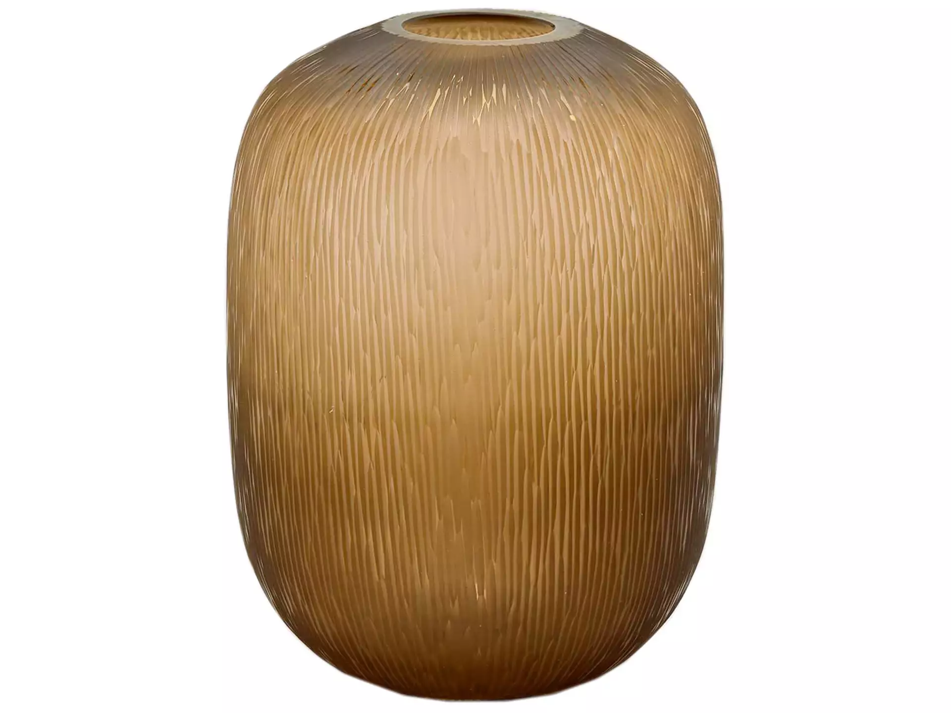 Vase Amber Geschliffen H: 40 cm Edg