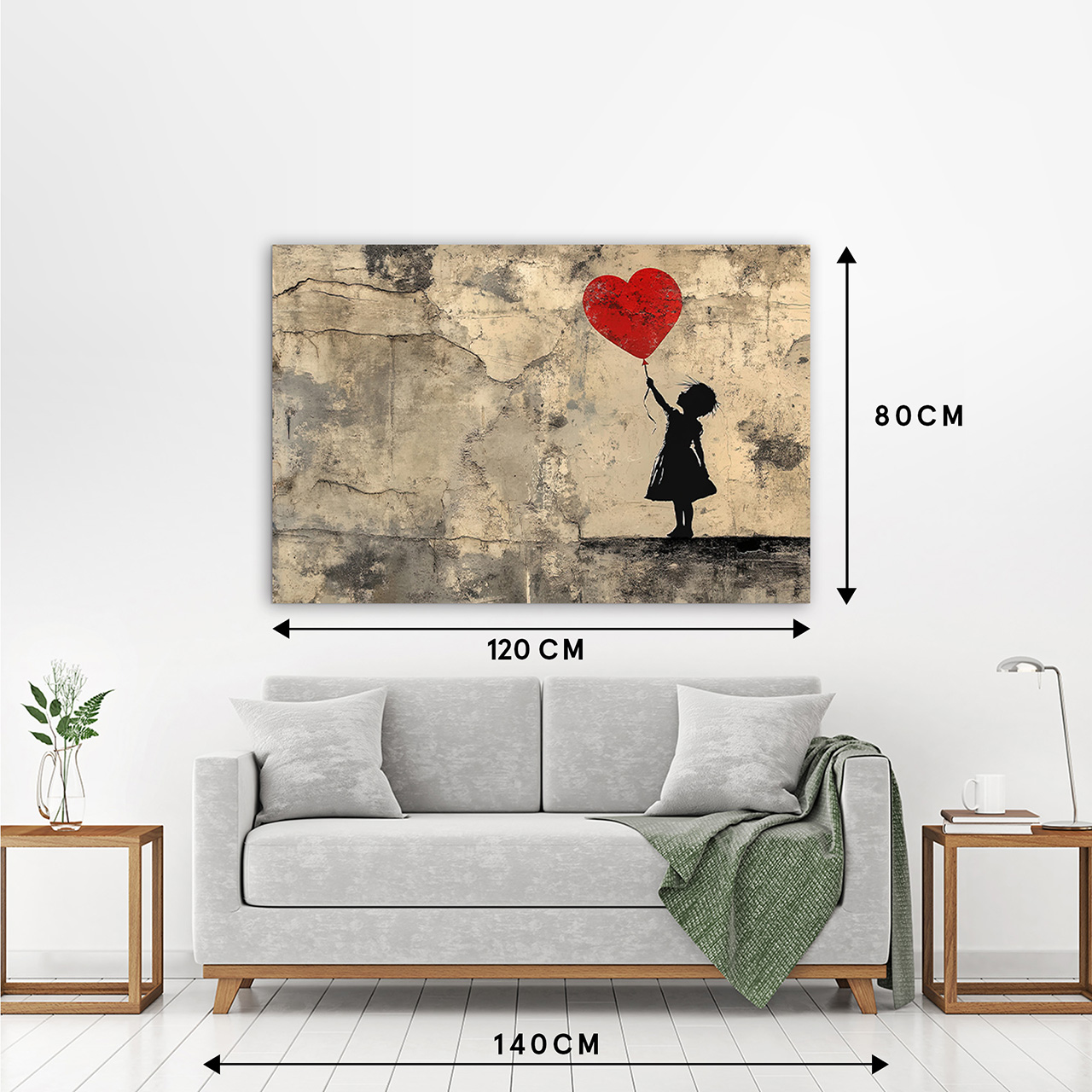 Canvas-Love Balloon-image LAND