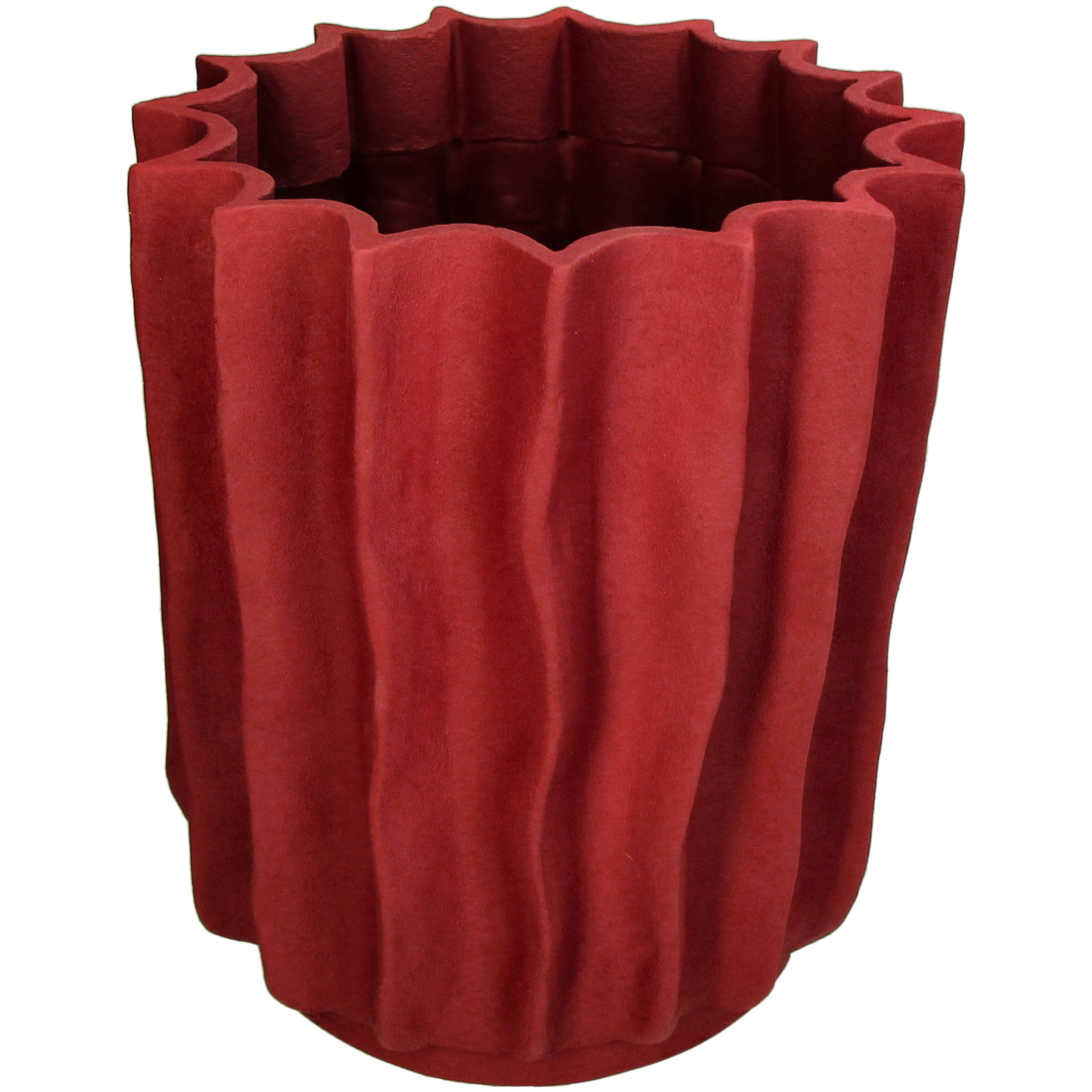 Vase Polyresin, Rot H: 29 cm Kersten