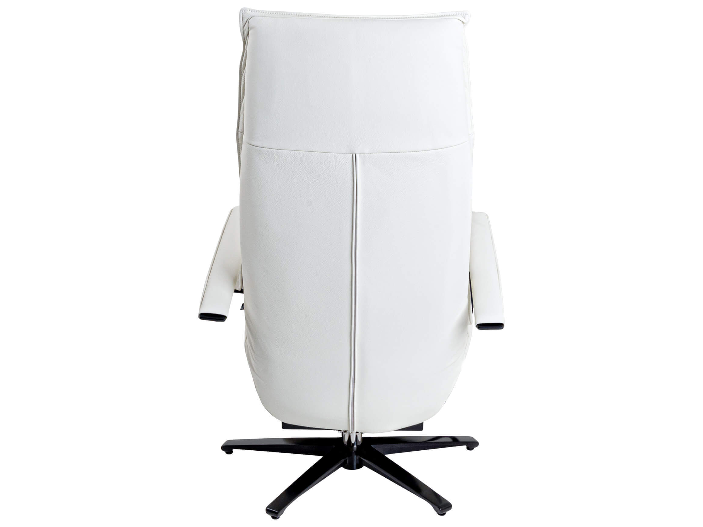 Relaxer Mirko Strässle / Colour: White / Cover material: Leather