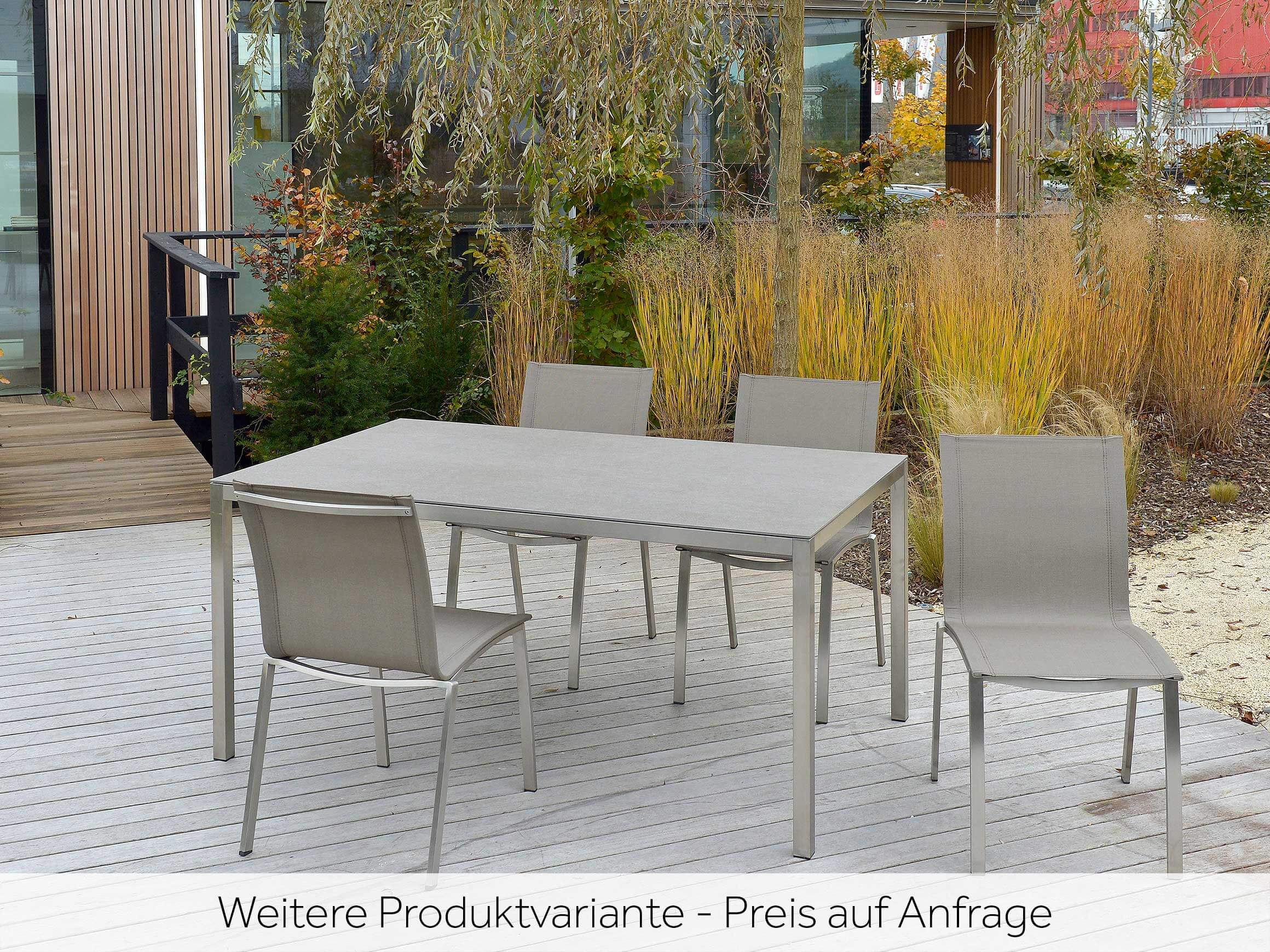 Sinu chair, Leisuretex, stainless steel, w 54.5 cm d 62 h 86 cm