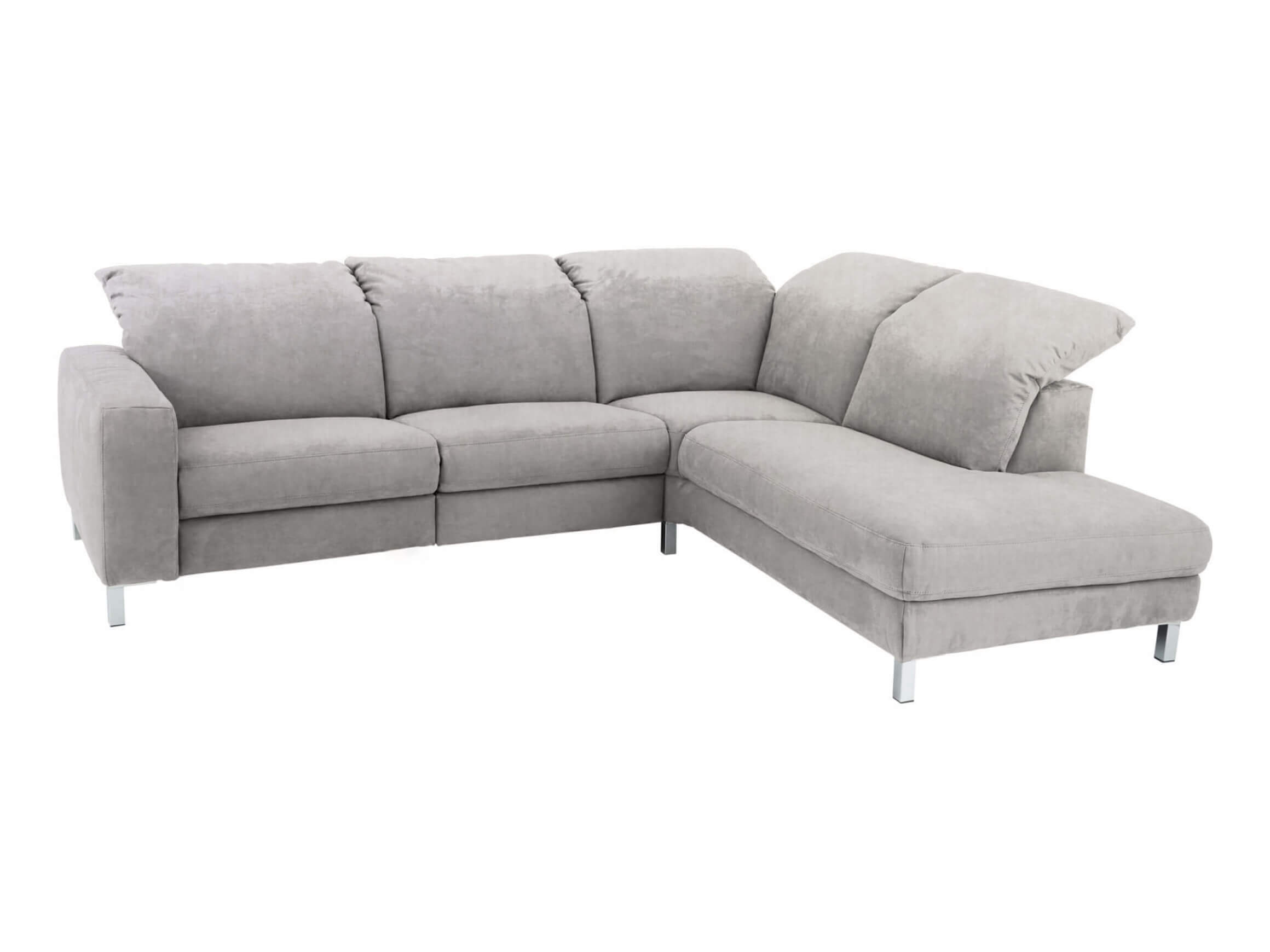Ecksofa Hohoe Basic Candy / Farbe: Silver / Material: Stoff Basic