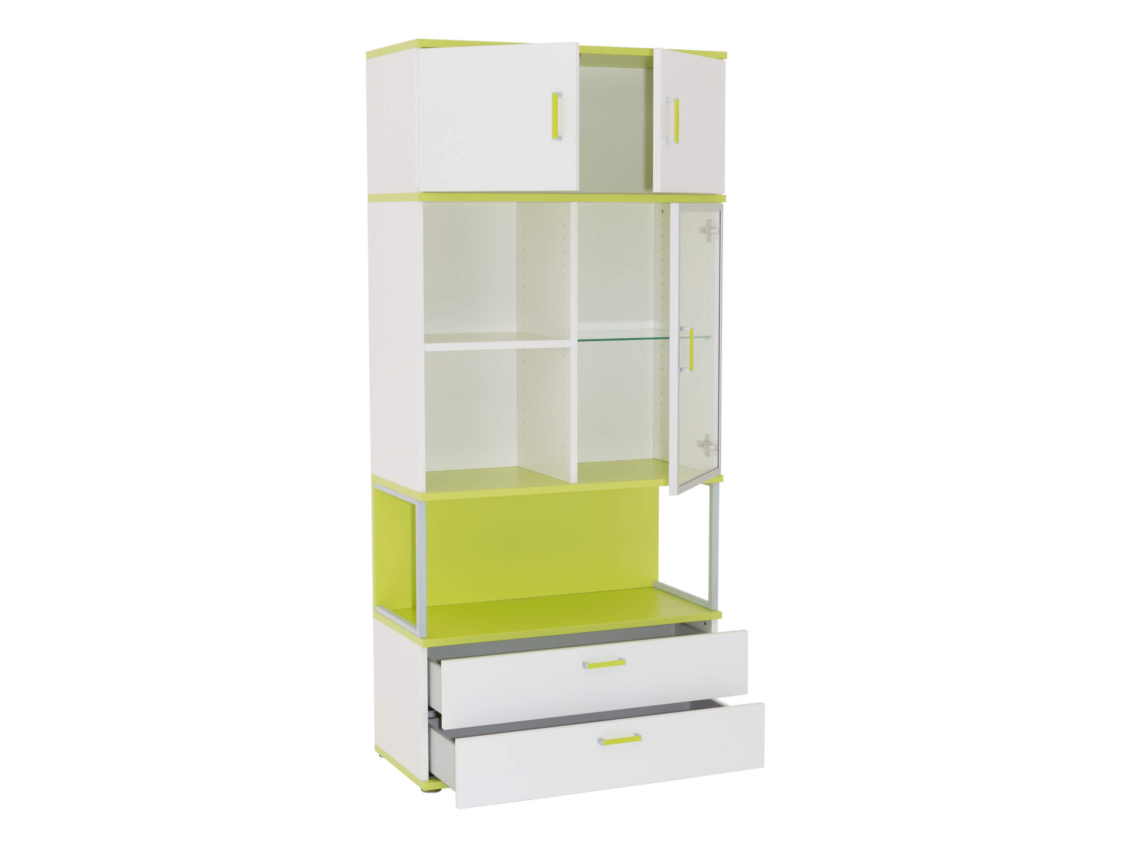 Regal Color Fun, 4 Einzelelemente, Weiss-Limette, b 81