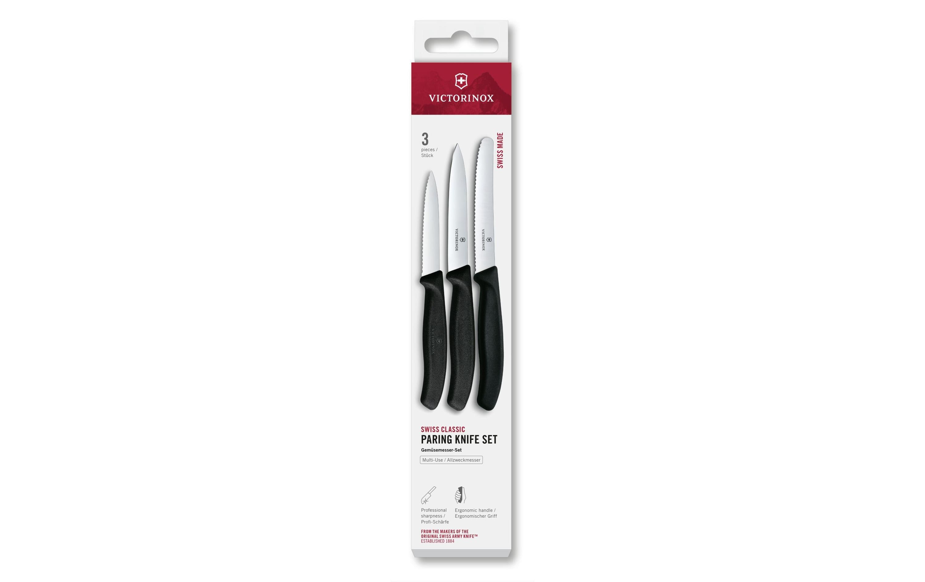 Gemüsemesser-Set Swiss Classic, Von Victorinox Alltron / Farbe: Schwarz