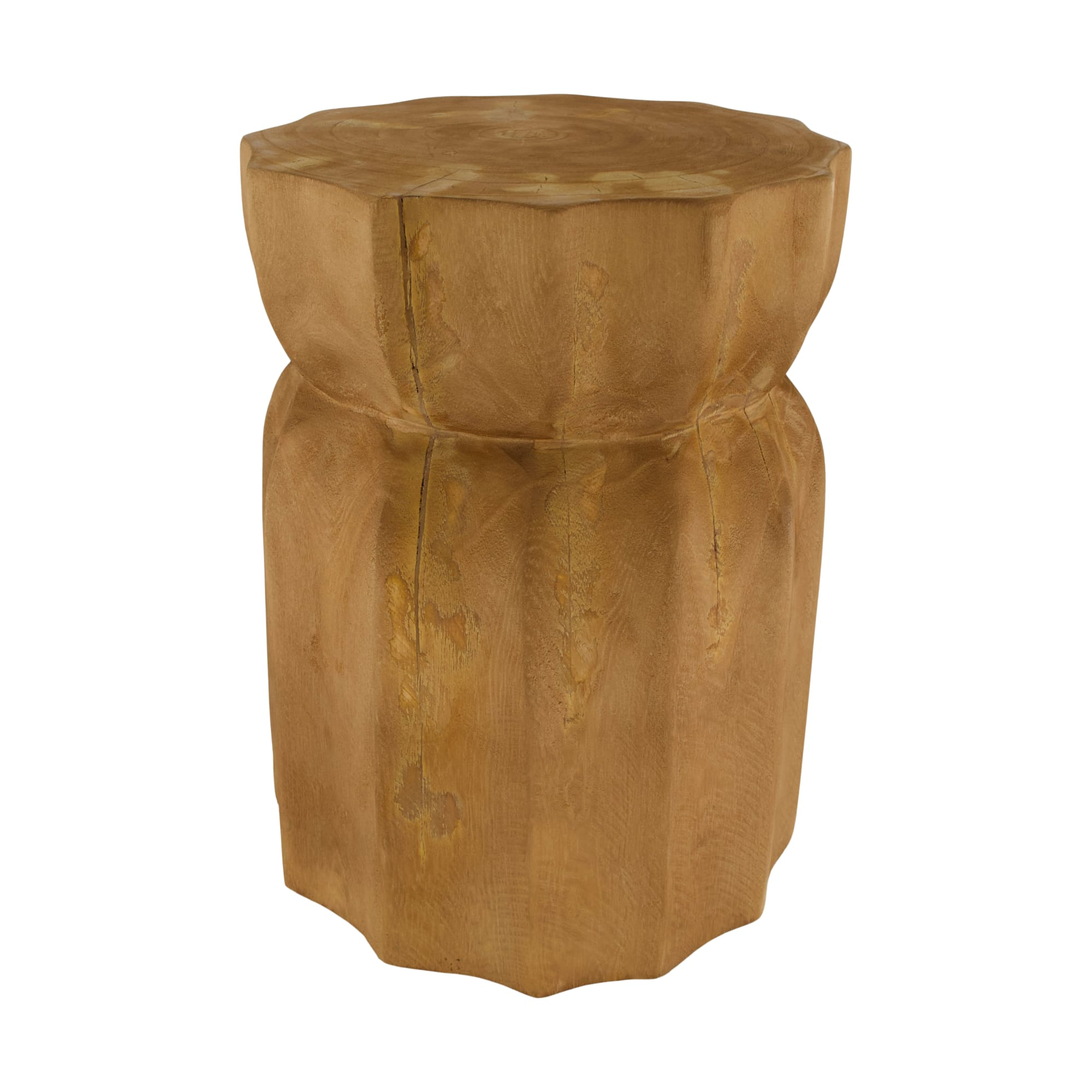 Decofinder Beistelltisch Paulownia Holz Braun H: 38 cm Braun | Schubiger Möbel