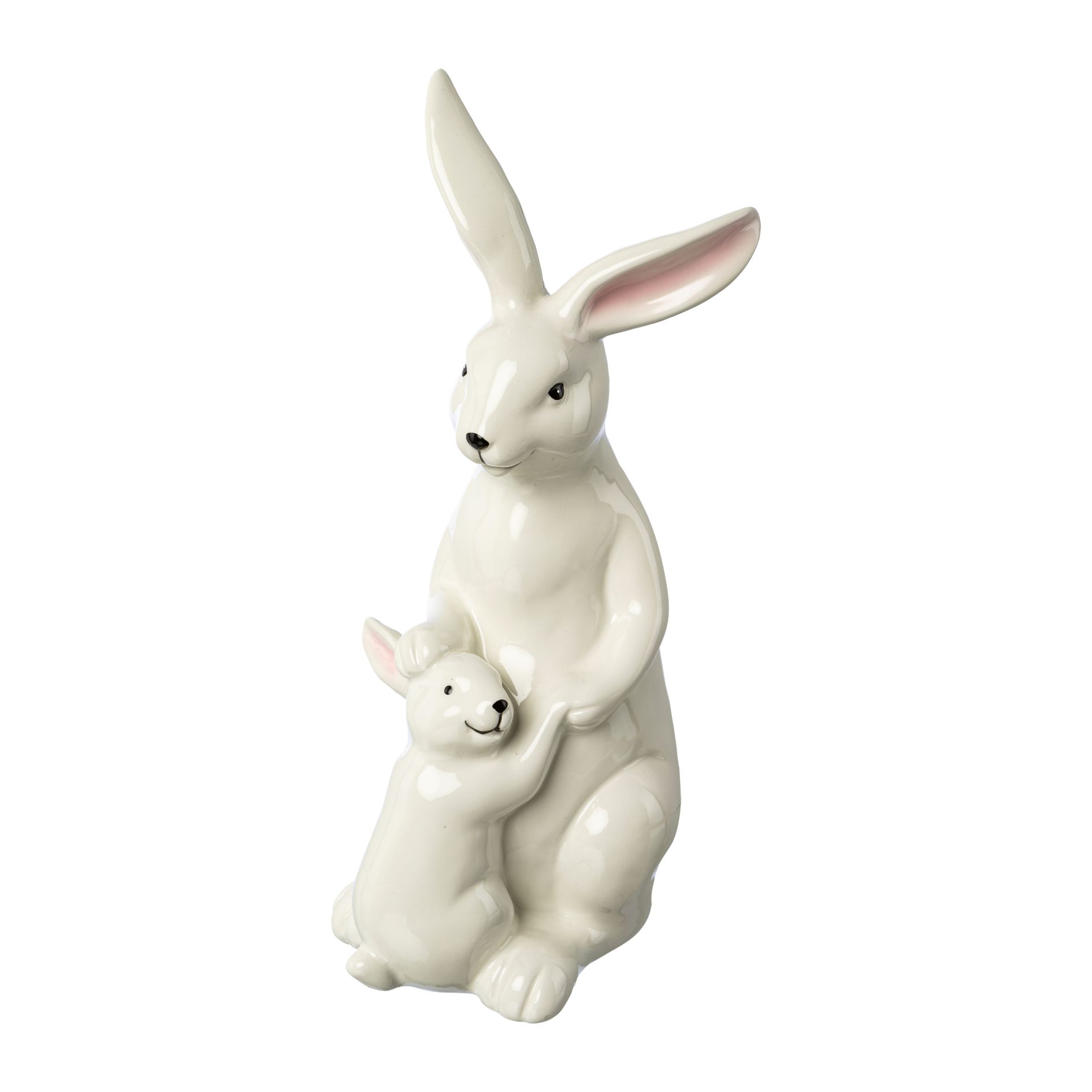 Gasper Figur Hase mit Kind H: 29 cm  | Schubiger Möbel