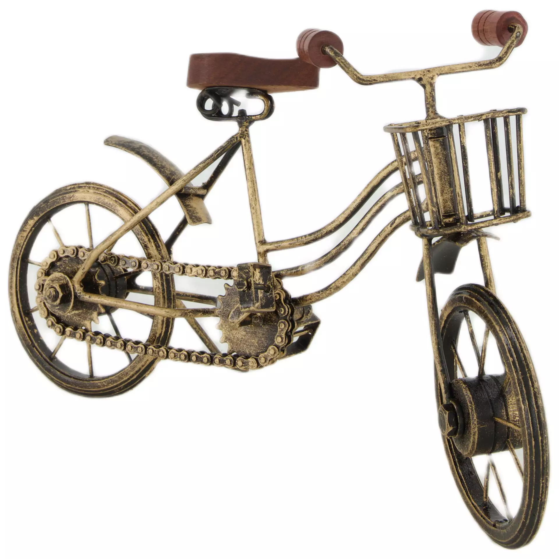 Objekt-Fahrrad antikgold H: 19 cm-Decofinder