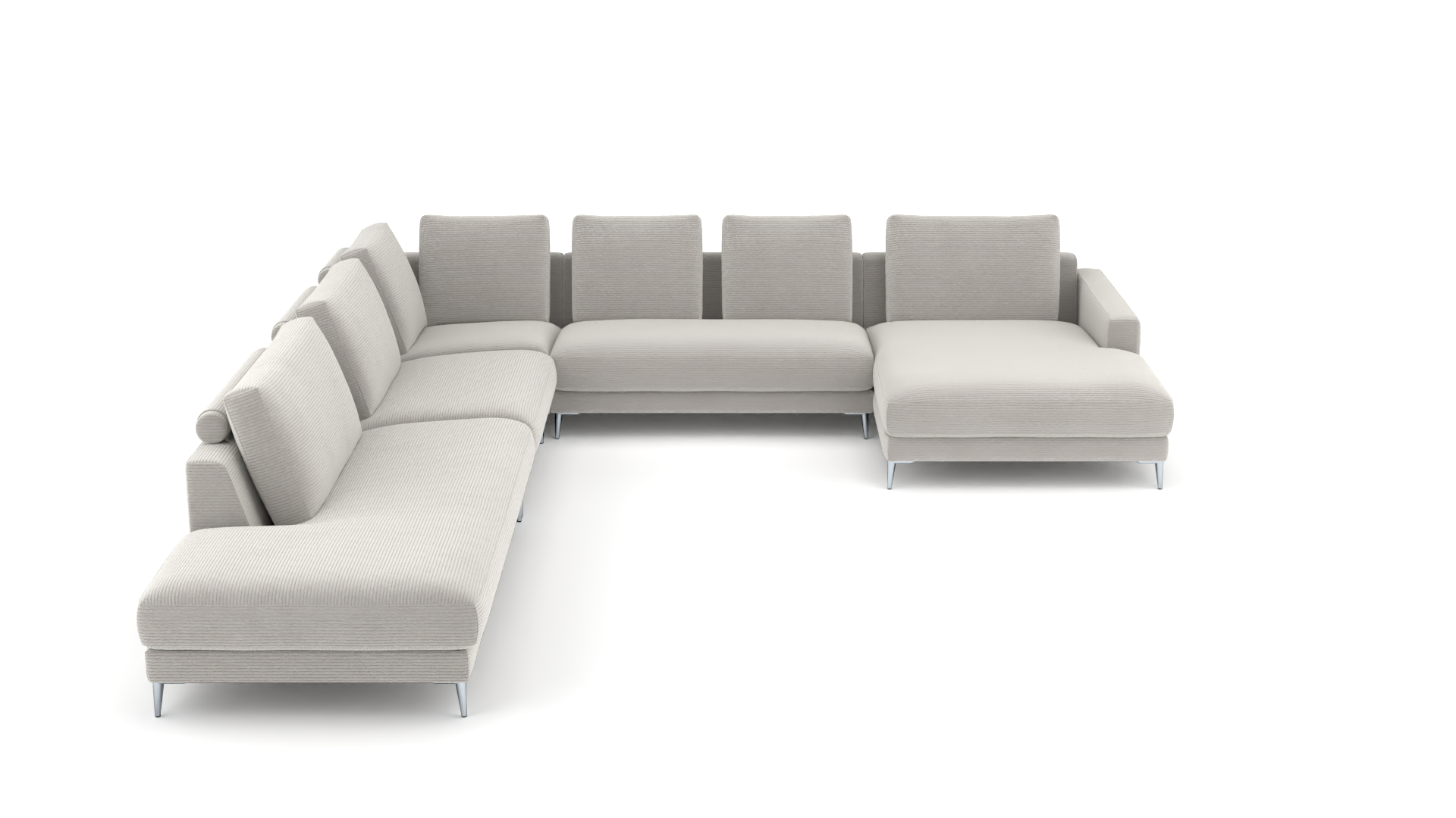 Wohnlandschaft Mercury links – grosszügig & modern