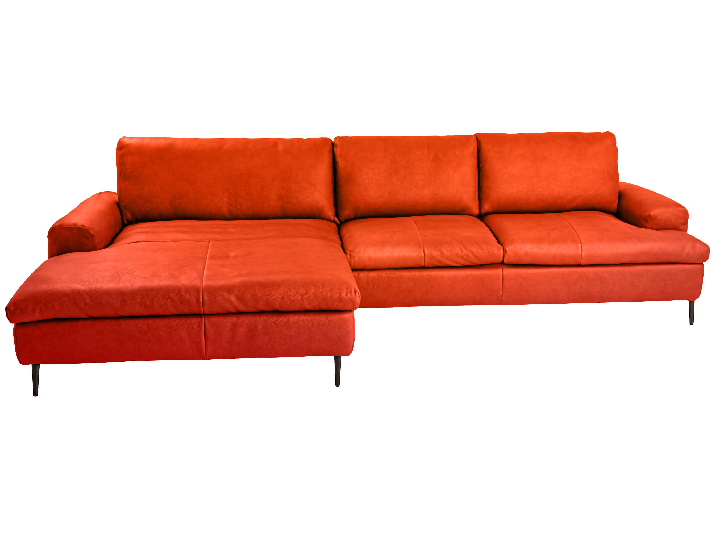 Ecksofa Vincenzo Schillig Willi / Farbe: Copper / Material: Leder Basic