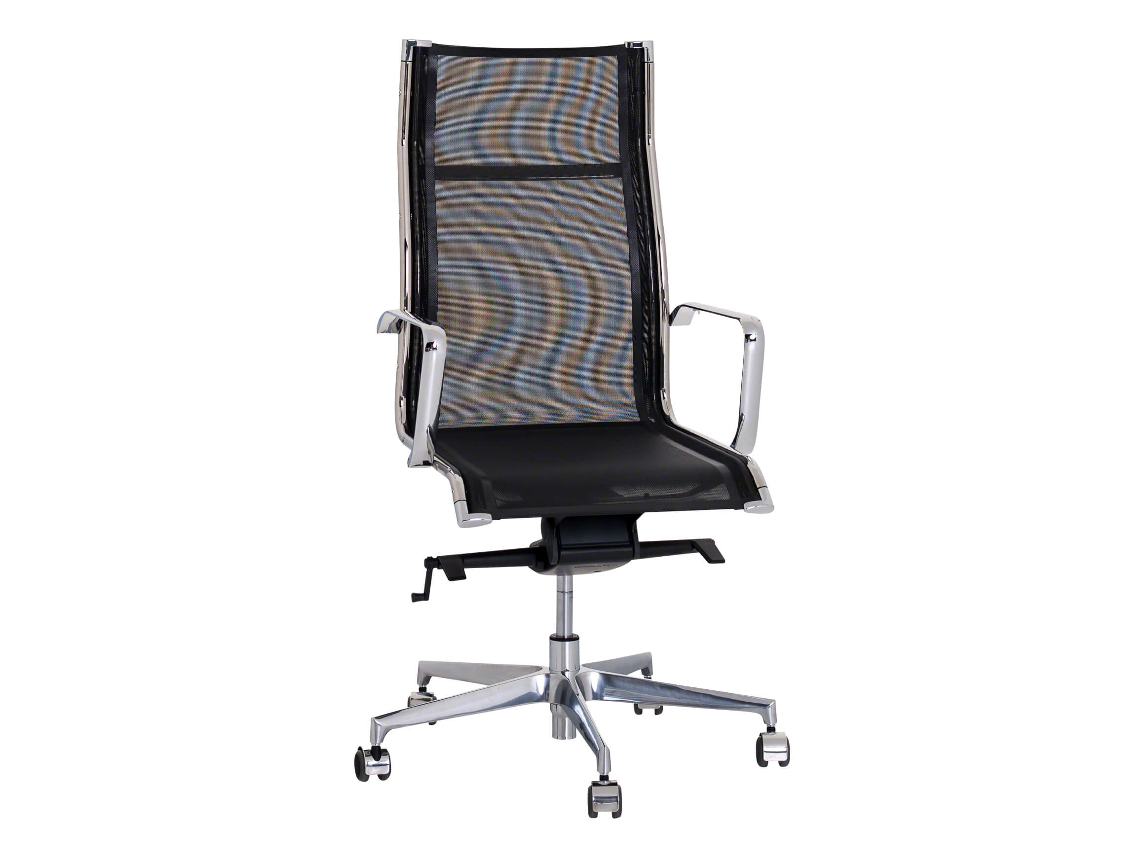 Dekora executive chair, nylon mesh, castors, armrests, w 73 cm