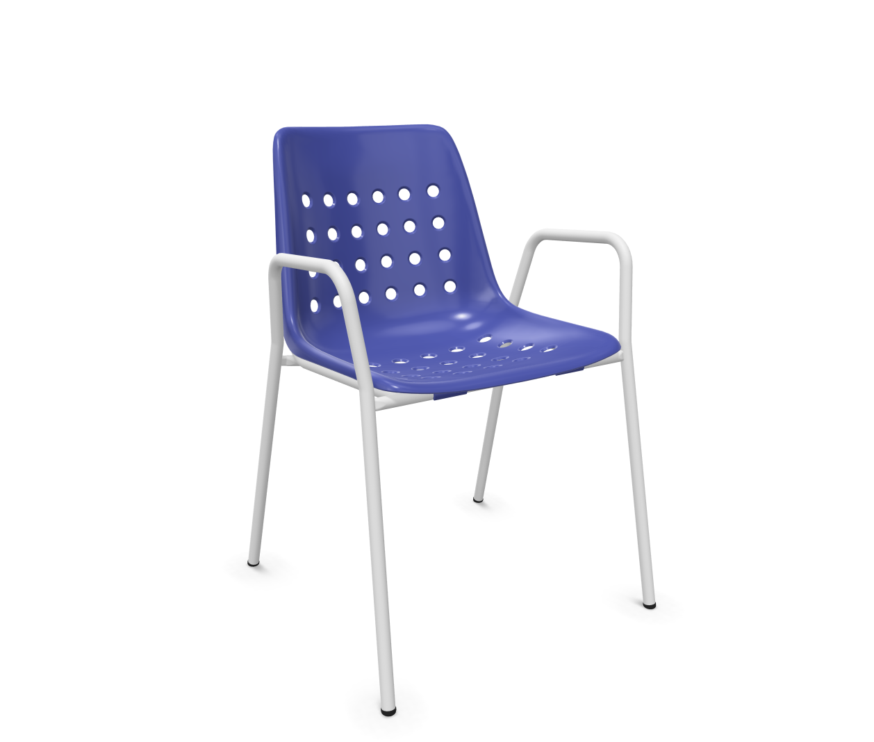 Schaffner Schalen-Stuhl Bermuda mit Armlehne Blau | Schubiger Möbel