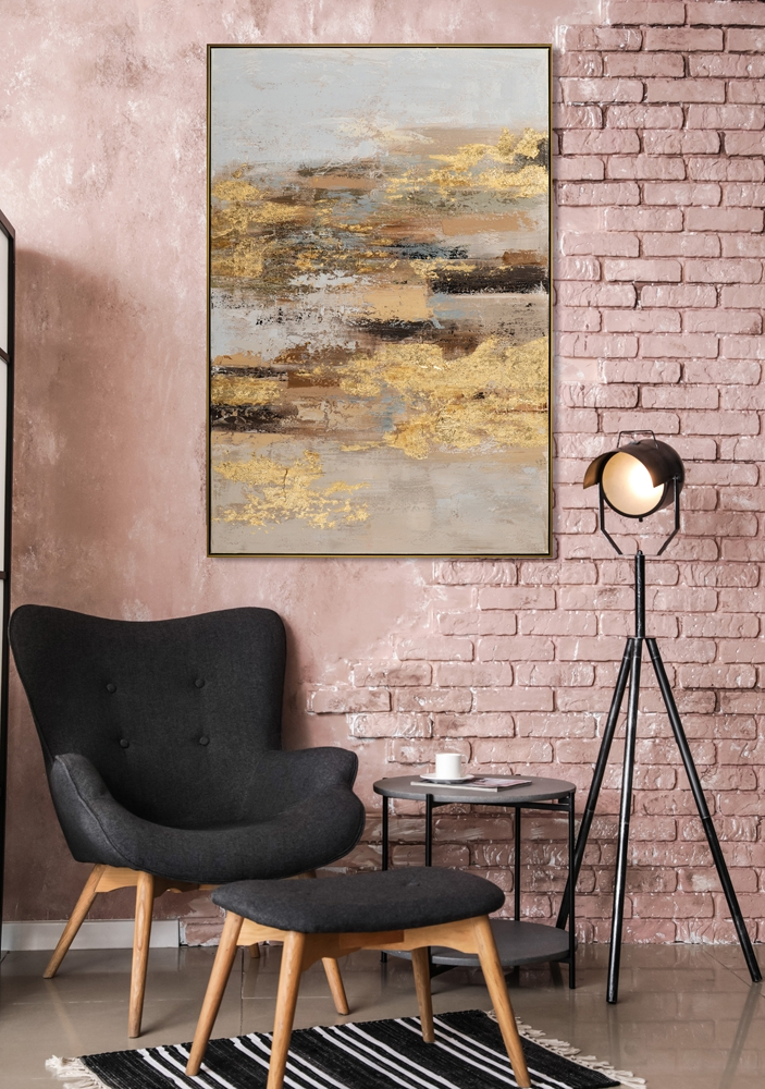 Bild Goldene Inspiration image LAND / Farbe: Gold-Crackle