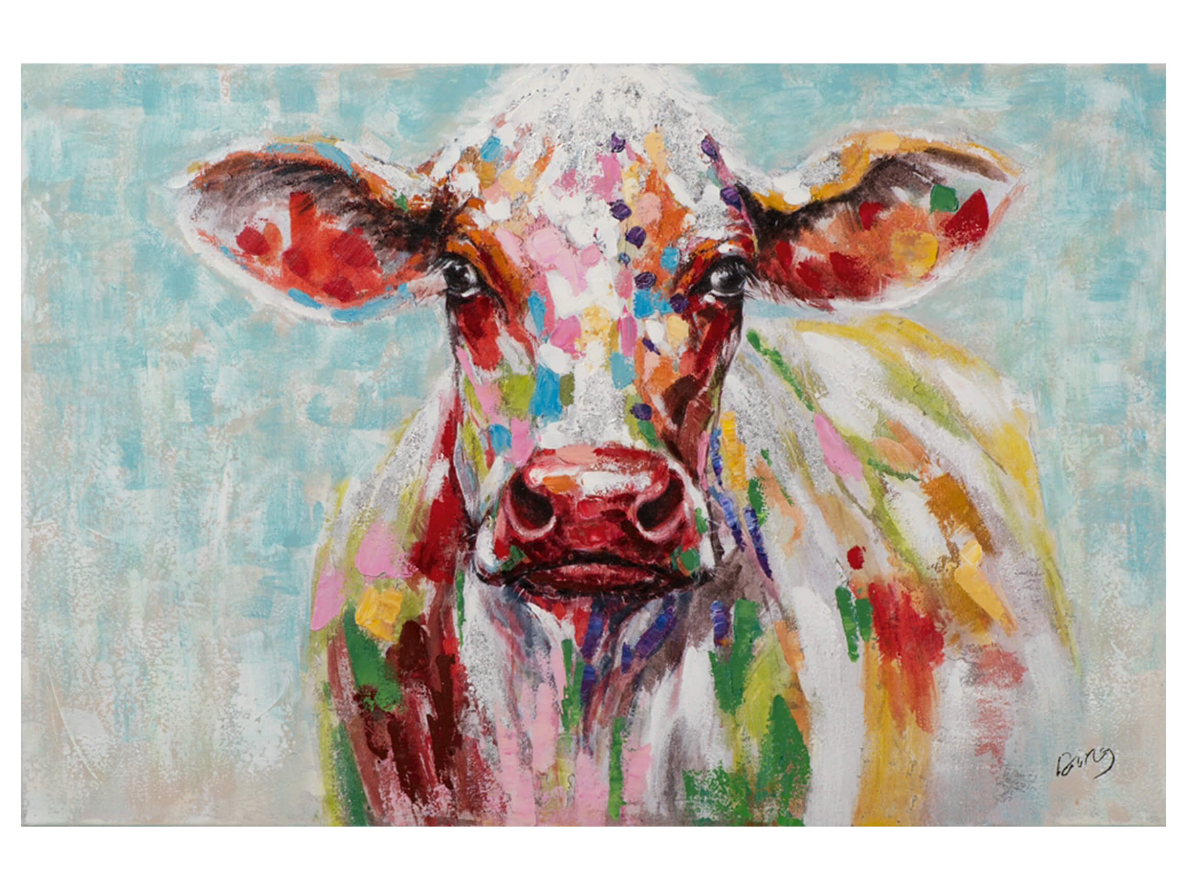 Bild Kuh in Pastell image LAND