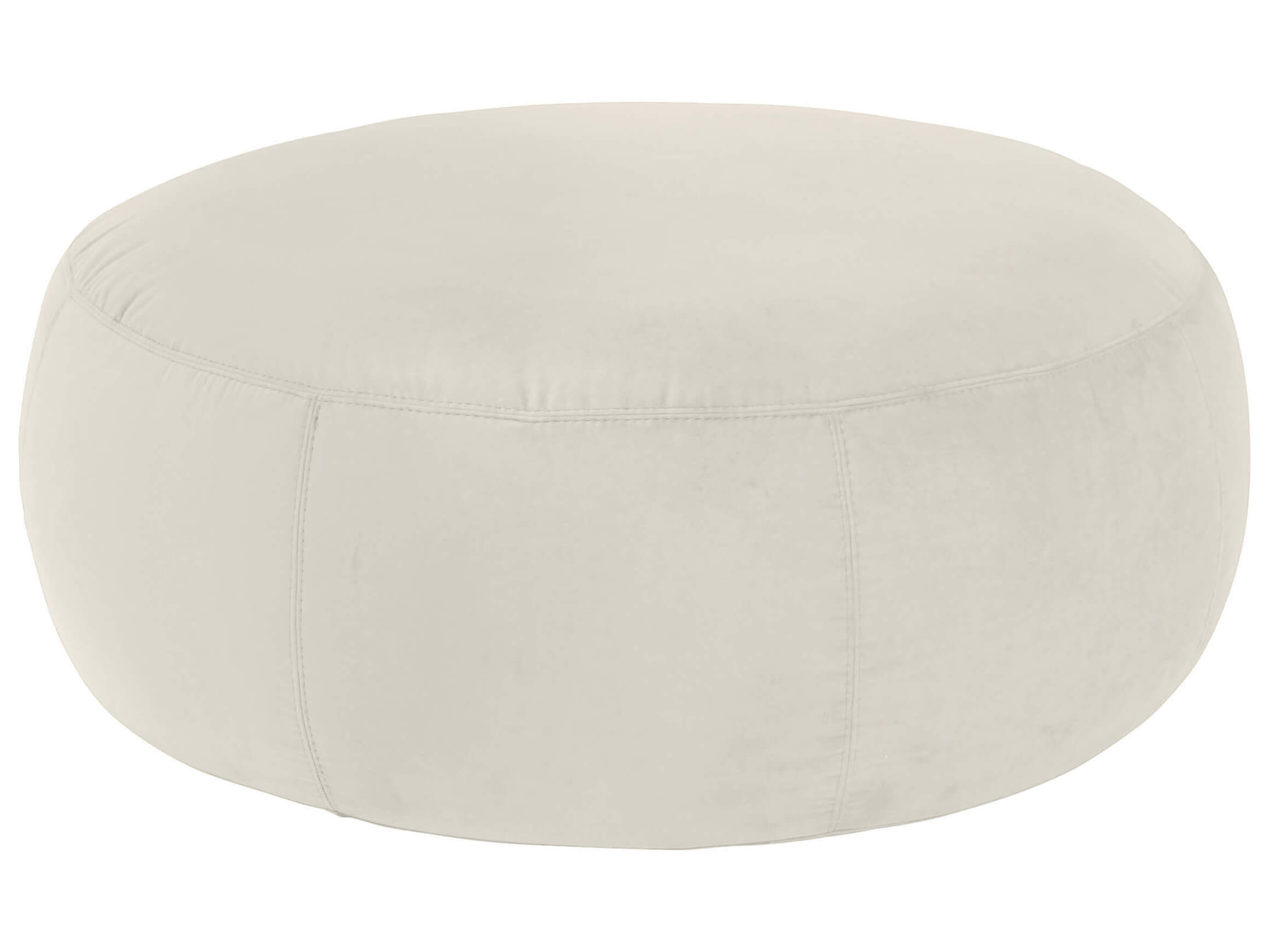 Hocker Annabelle Velvet D: 105 cm Candy / Farbe: Pearl / Material: Stoff