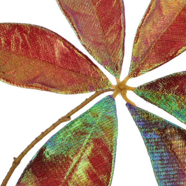 Kunstblumen Schefflerazweig, Dunkelrot Gasper