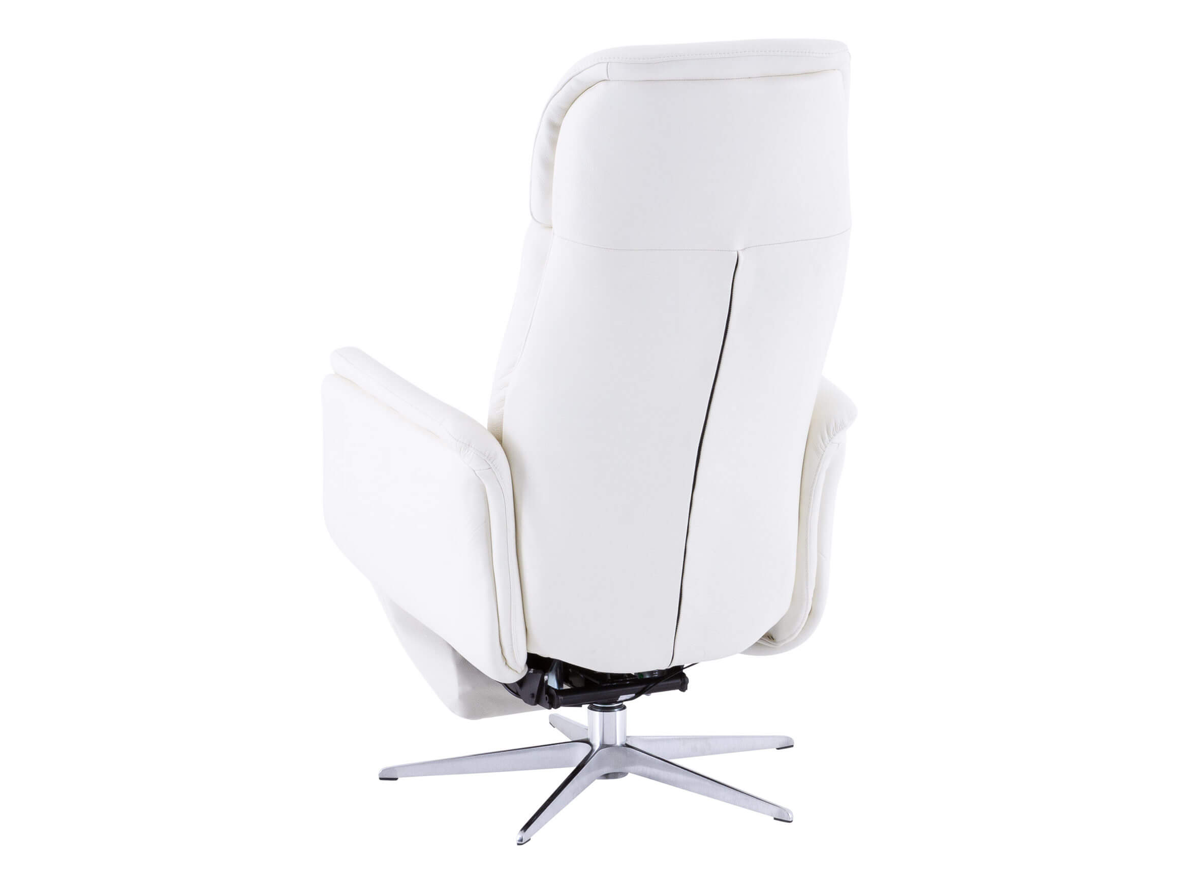 Relaxer Geraldton, Leder Semianilin, Weiss, Sternfuss