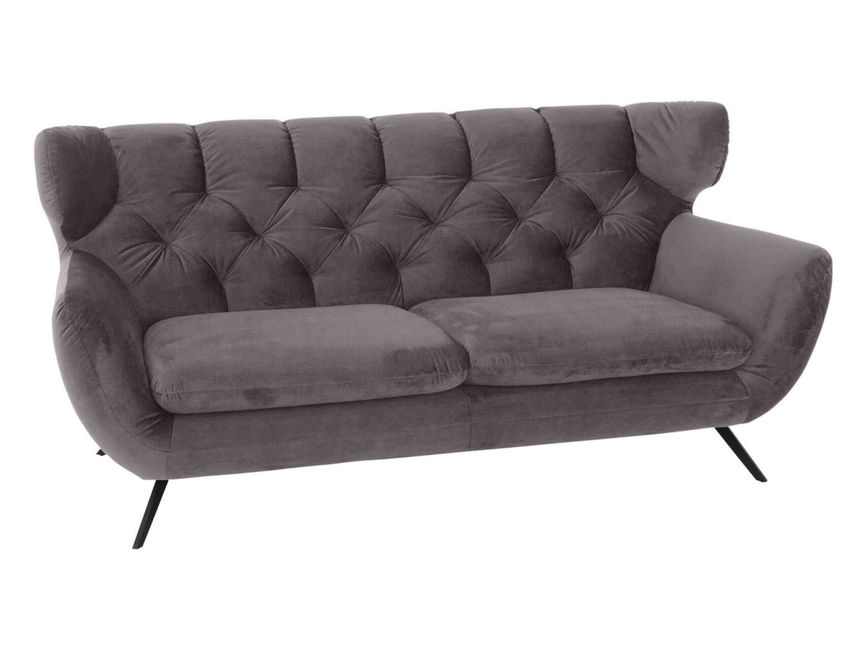 Sofa Sante fe Basic B: 200 cm Candy / Farbe: Steel / Material: Stoff Basic