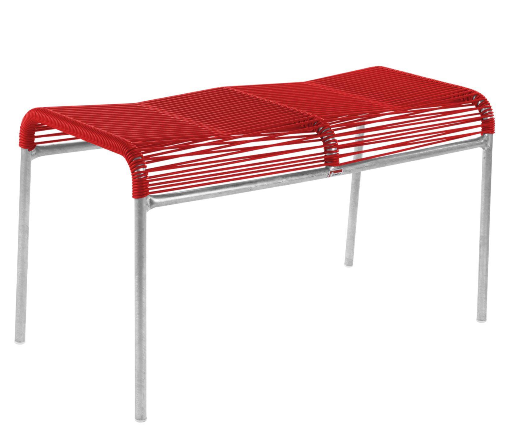 Spaghetti-2er-Hocker Säntis Schaffner / Farbe: Rot