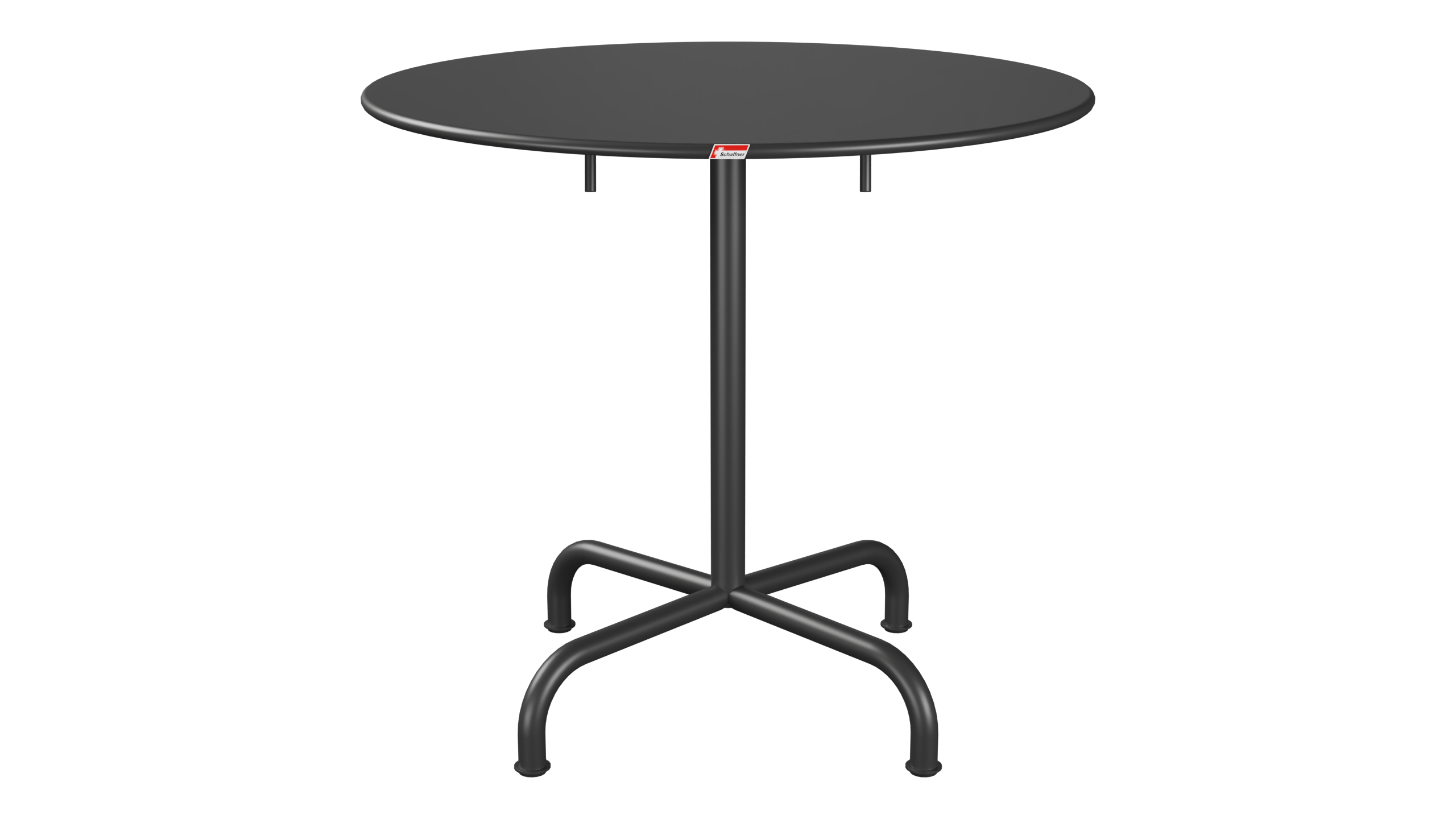 Metall-Tisch Rigi Rund von Schaffner / Farbe: Anthrazit / Grösse: x cm