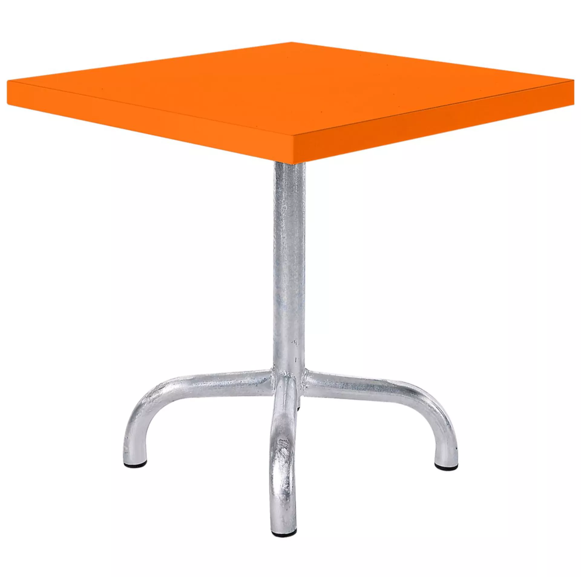 Metall-Beistelltisch Säntis Quadratisch Schaffner / Farbe: Orange