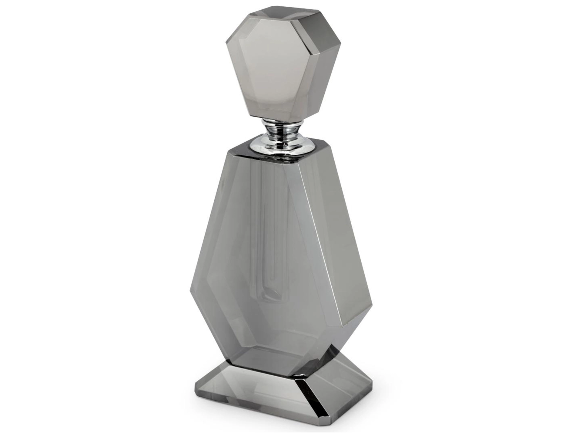 Parfum Flakon Valentine Kristallglas Grau H: 18 cm Abhika