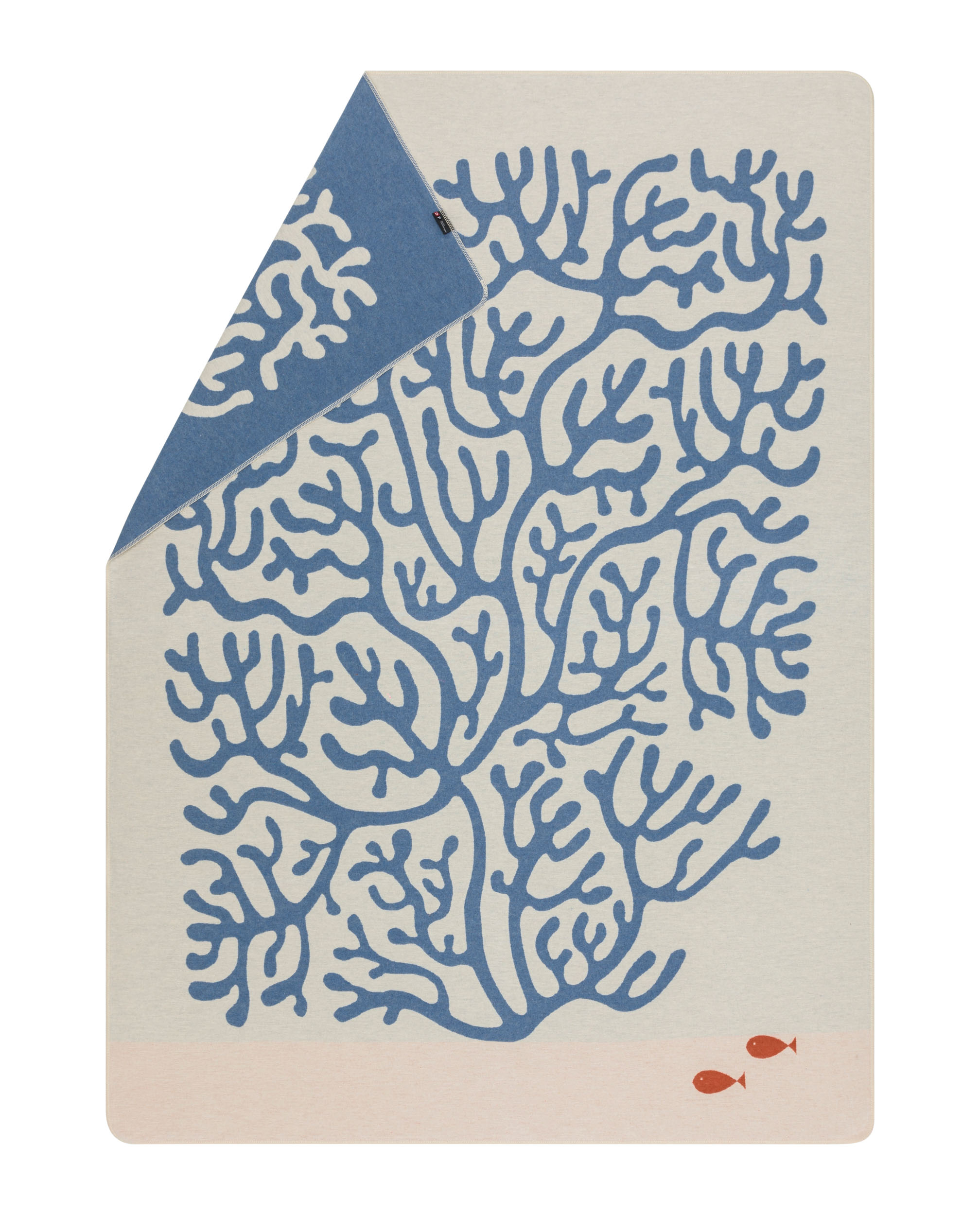 Plaid Silvretta Corail, blanc brut 140 x 200 cm Sander AG