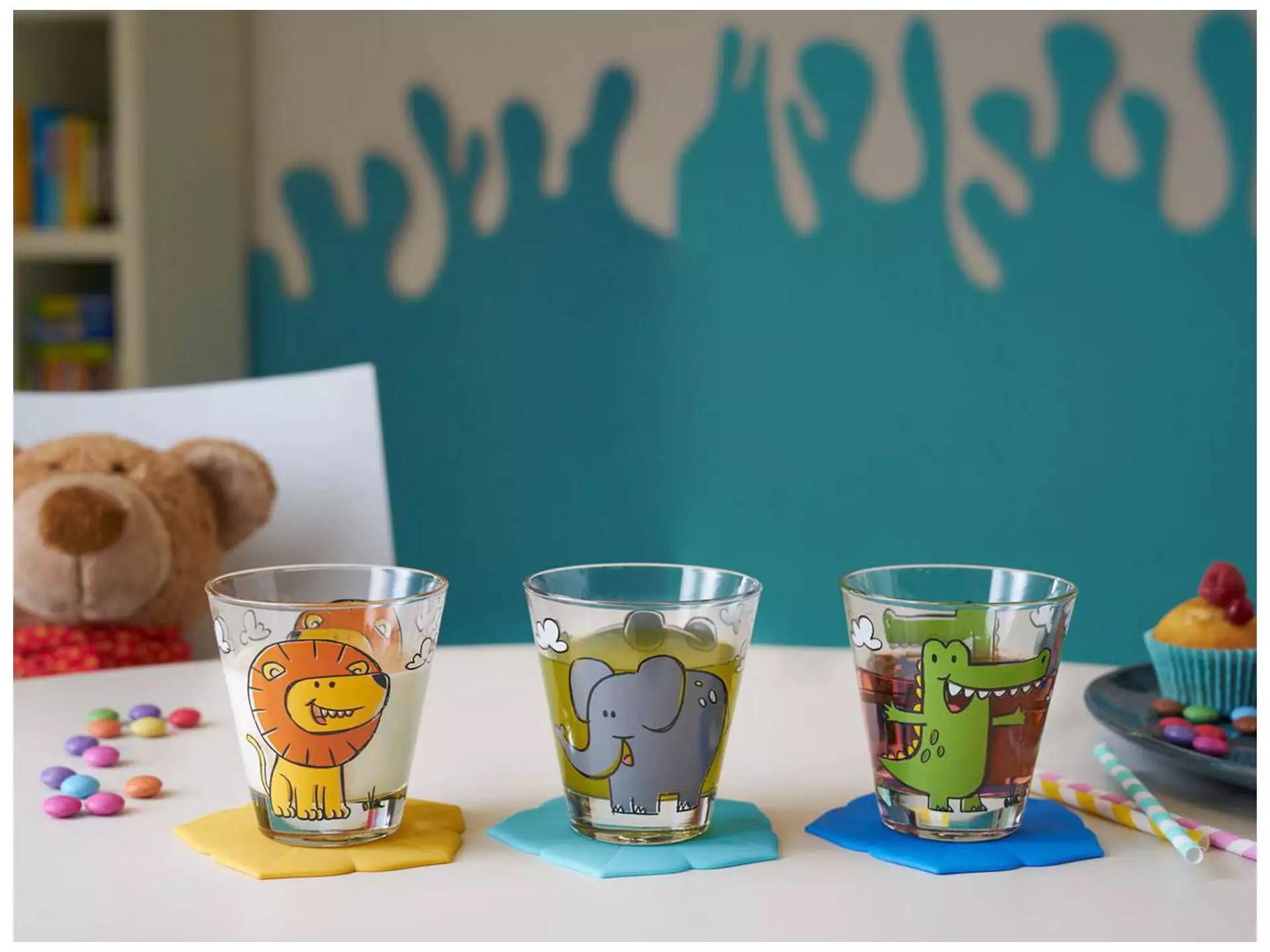 Leonardo Trinkglas Für Kinder Bambini Tiermotiv 215 Ml, 6 Stück