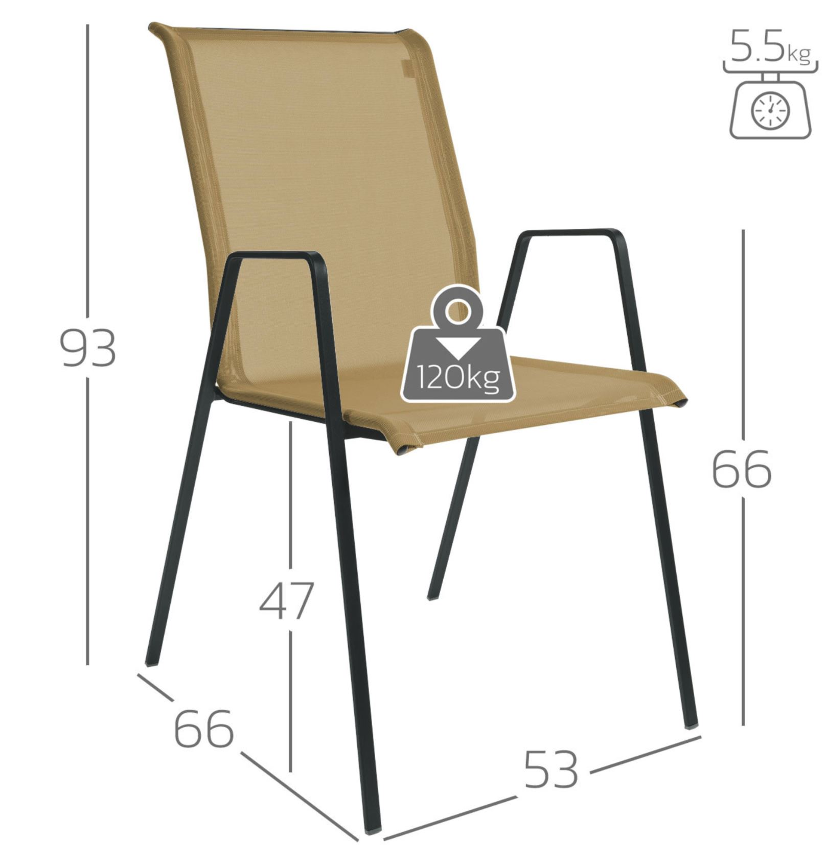 Matten-Sessel Luzern Schaffner / Farbe: Gelb