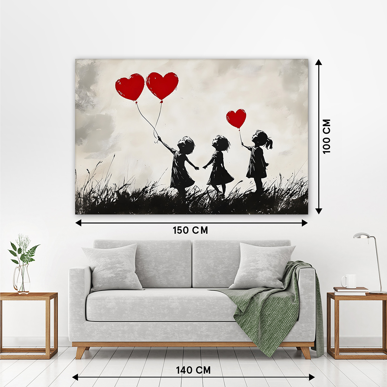 Canvas-Love Balloons-image LAND