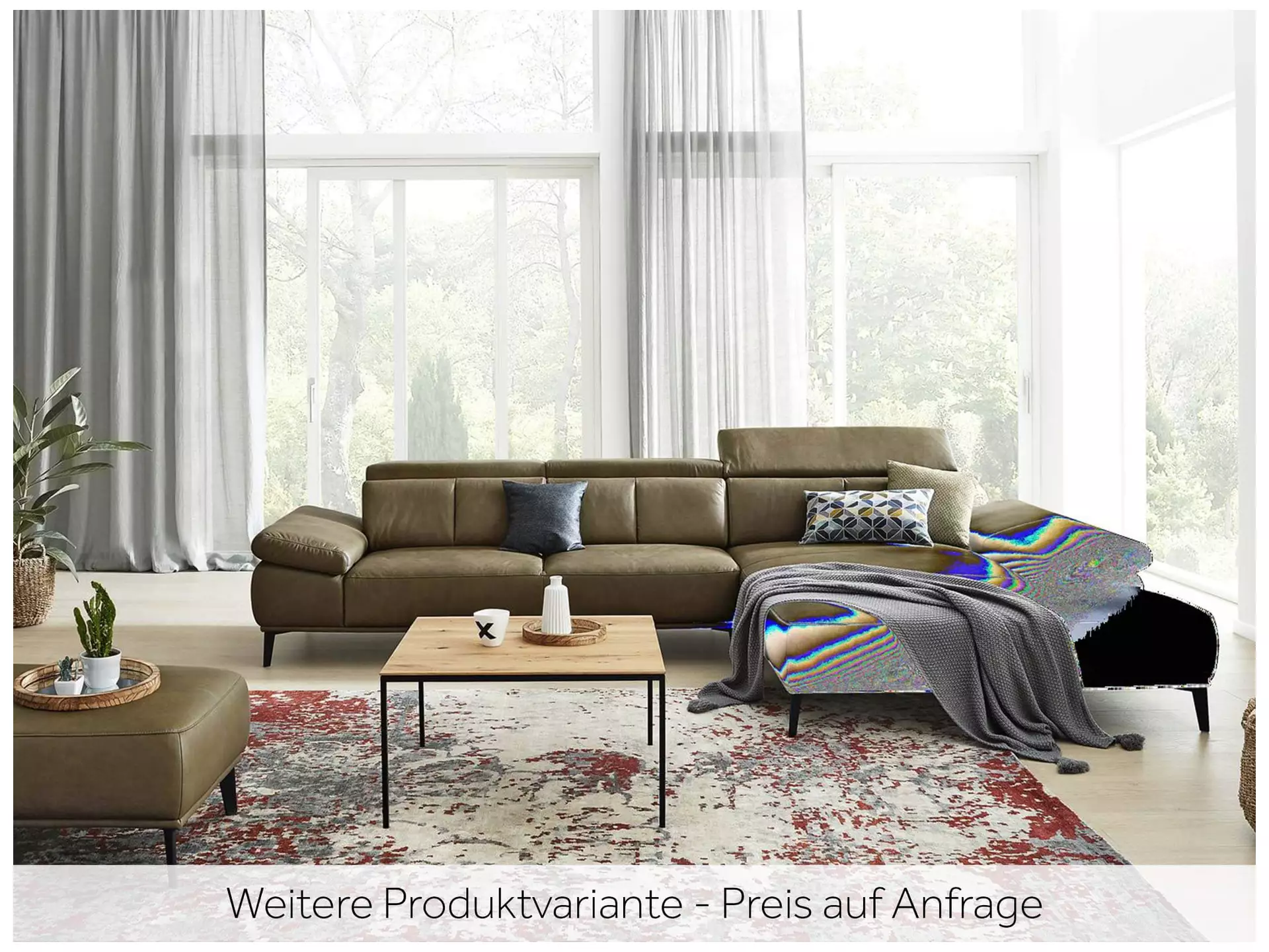 Ecksofa Gertrud Schillig Willi / Farbe: Anthracite /Material: Stoff