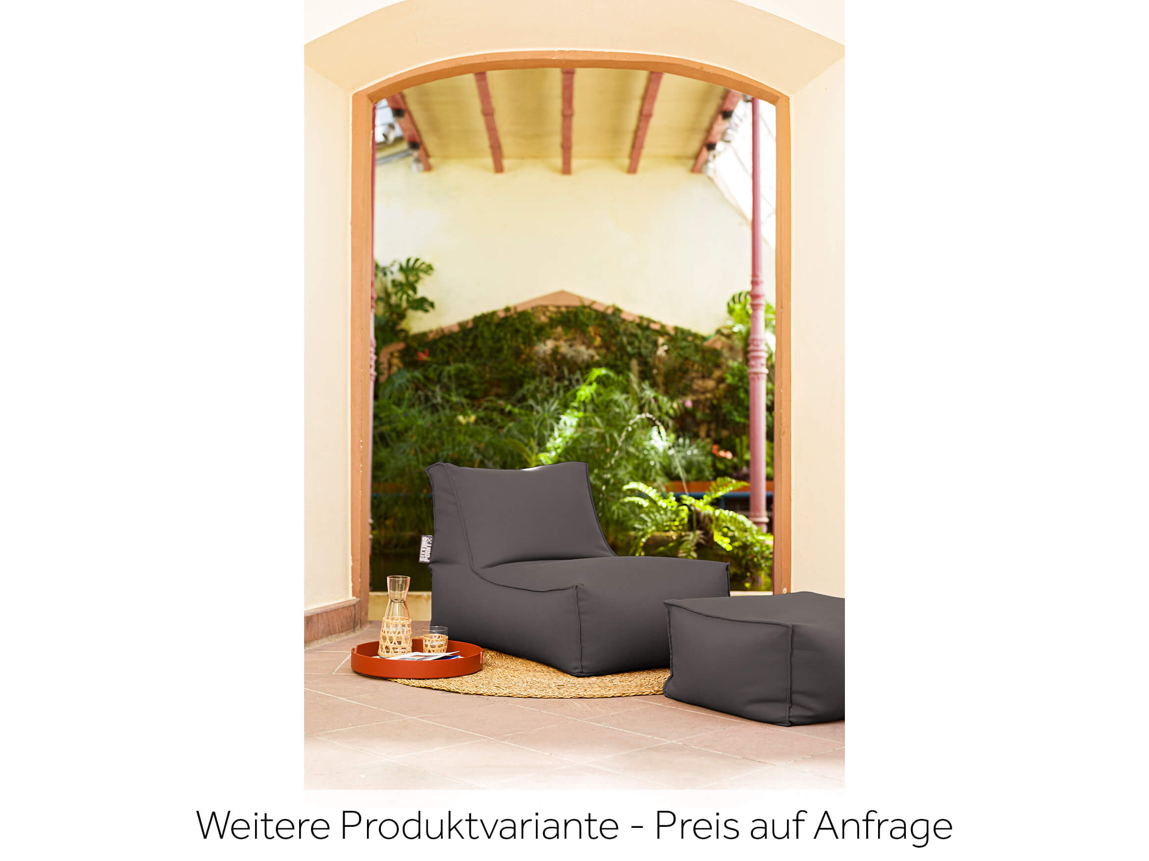 Outdoor-Sitzsack Cube Scuba Magma