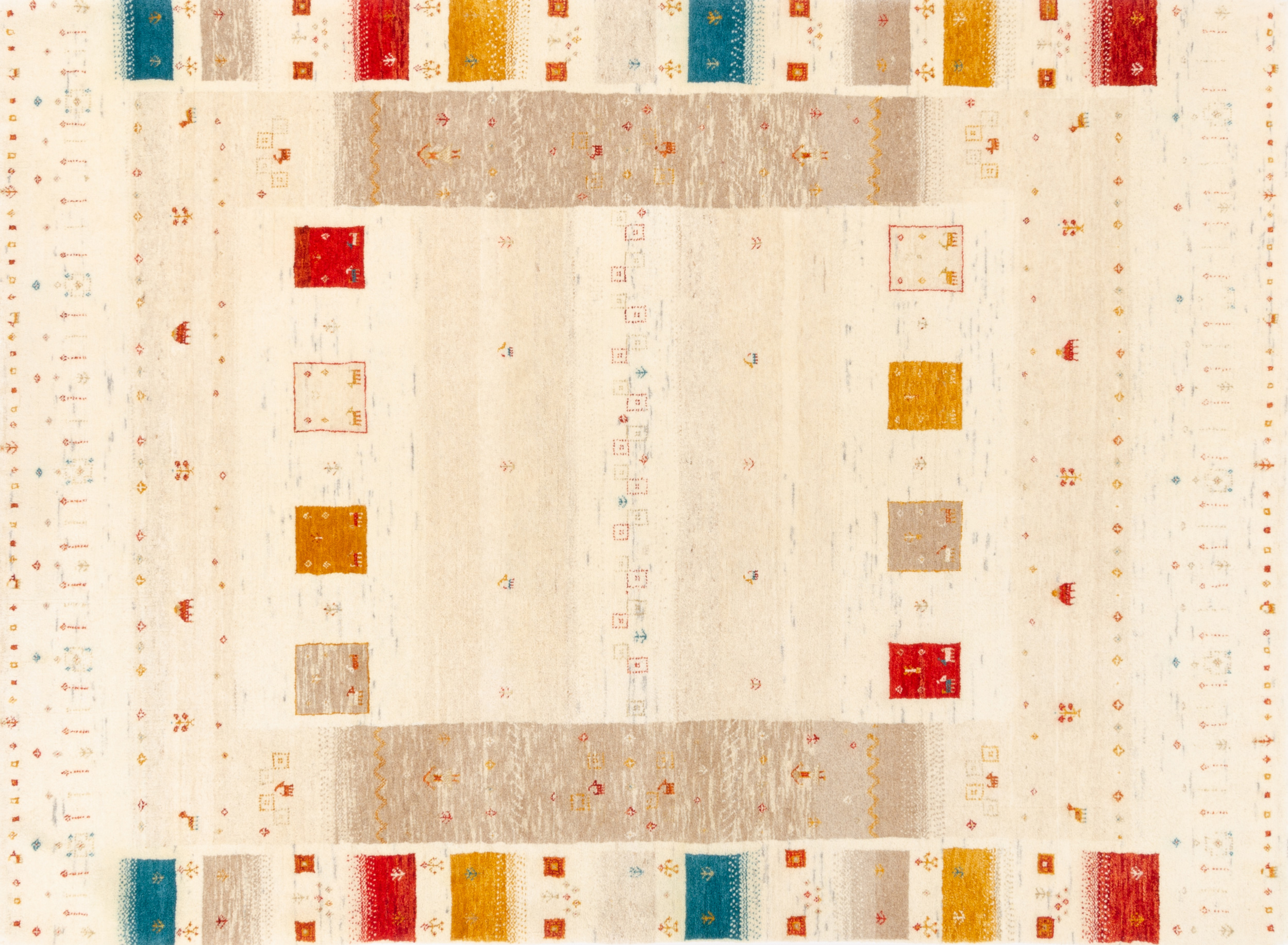 Nomadenteppich Loribaft Beige von Negra