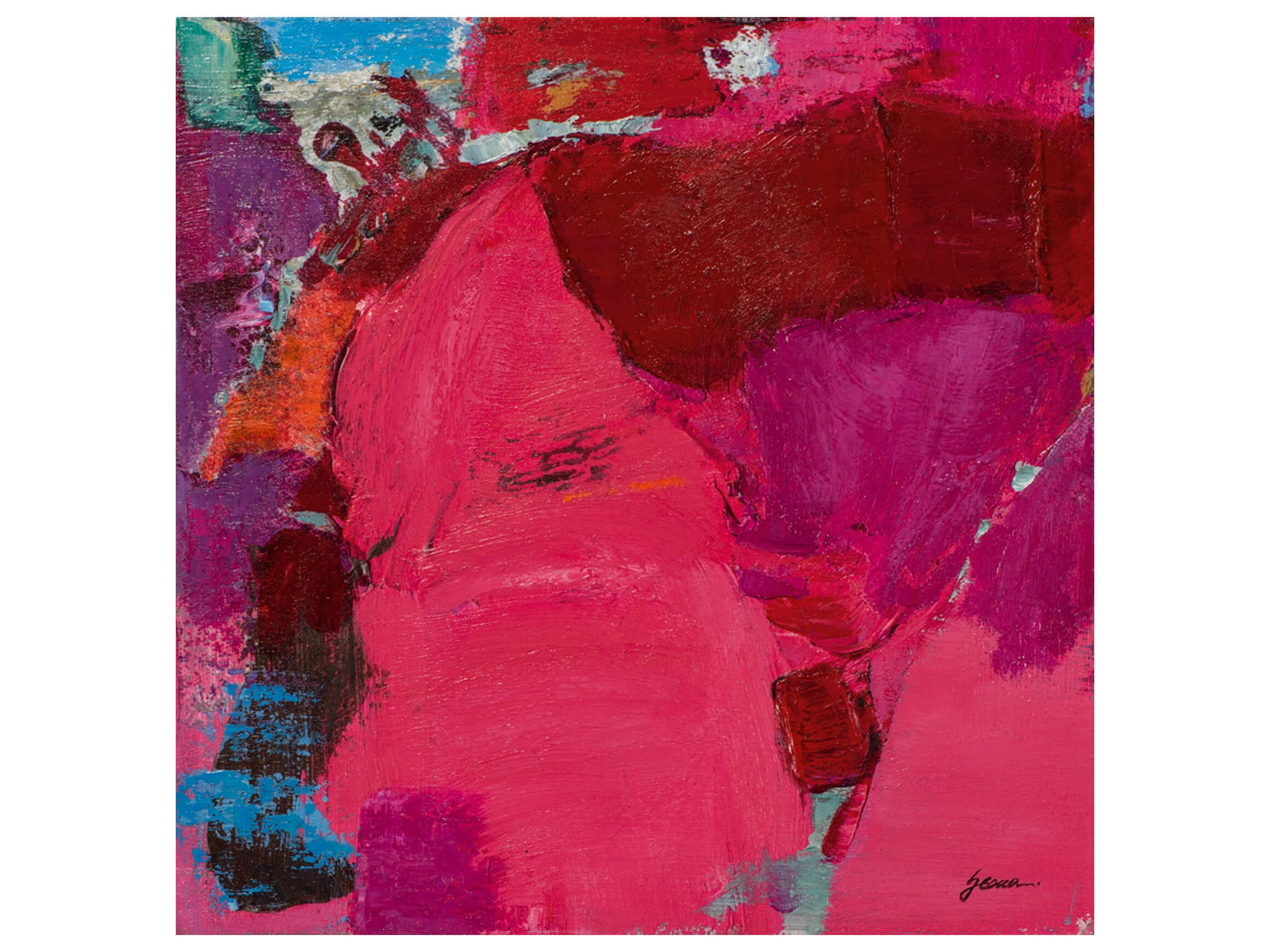 Bild Statement in Pink image LAND / Grösse: 60 x 60 cm