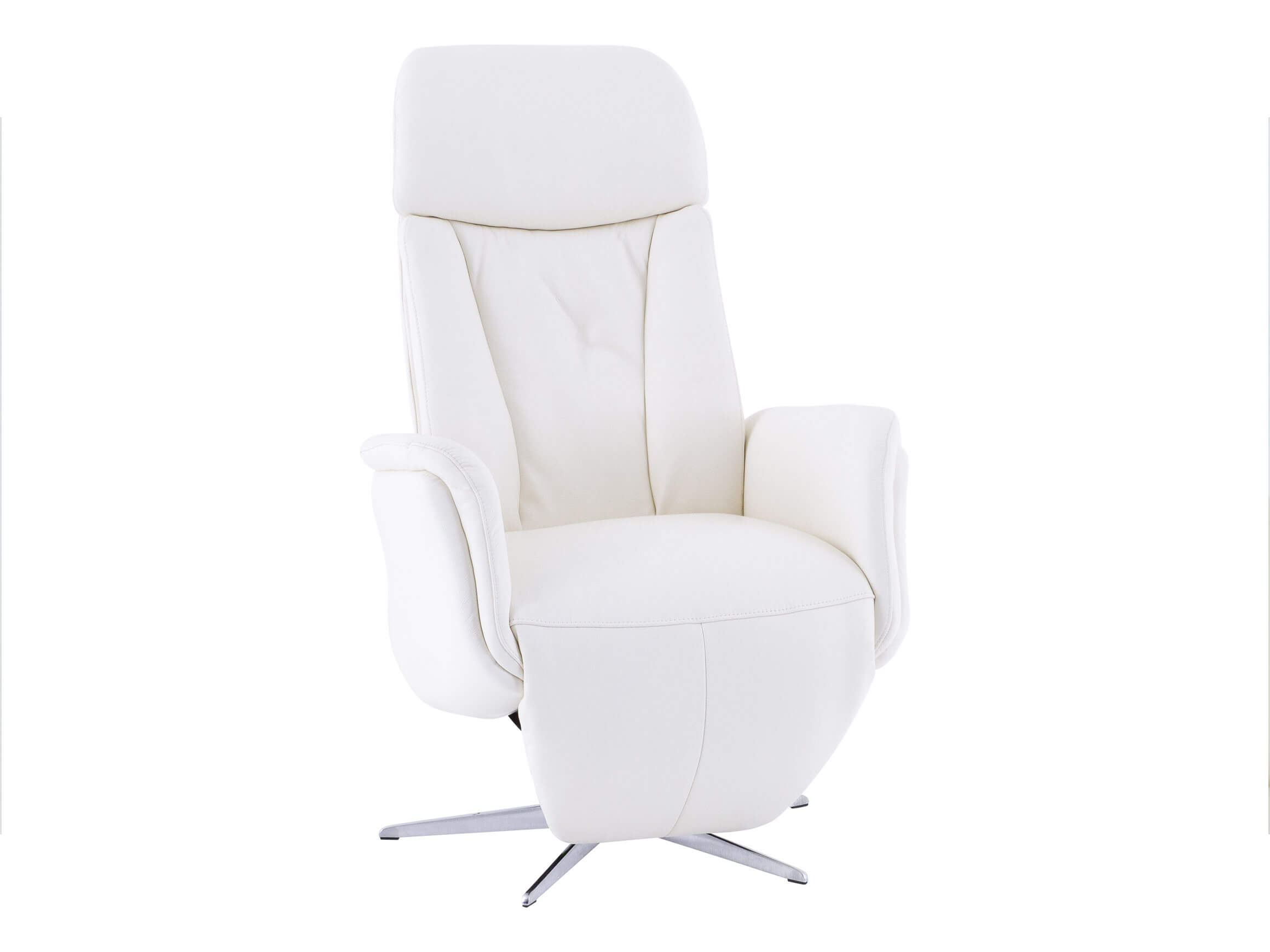 Relaxer Geraldton, semi-aniline leather, white, star base