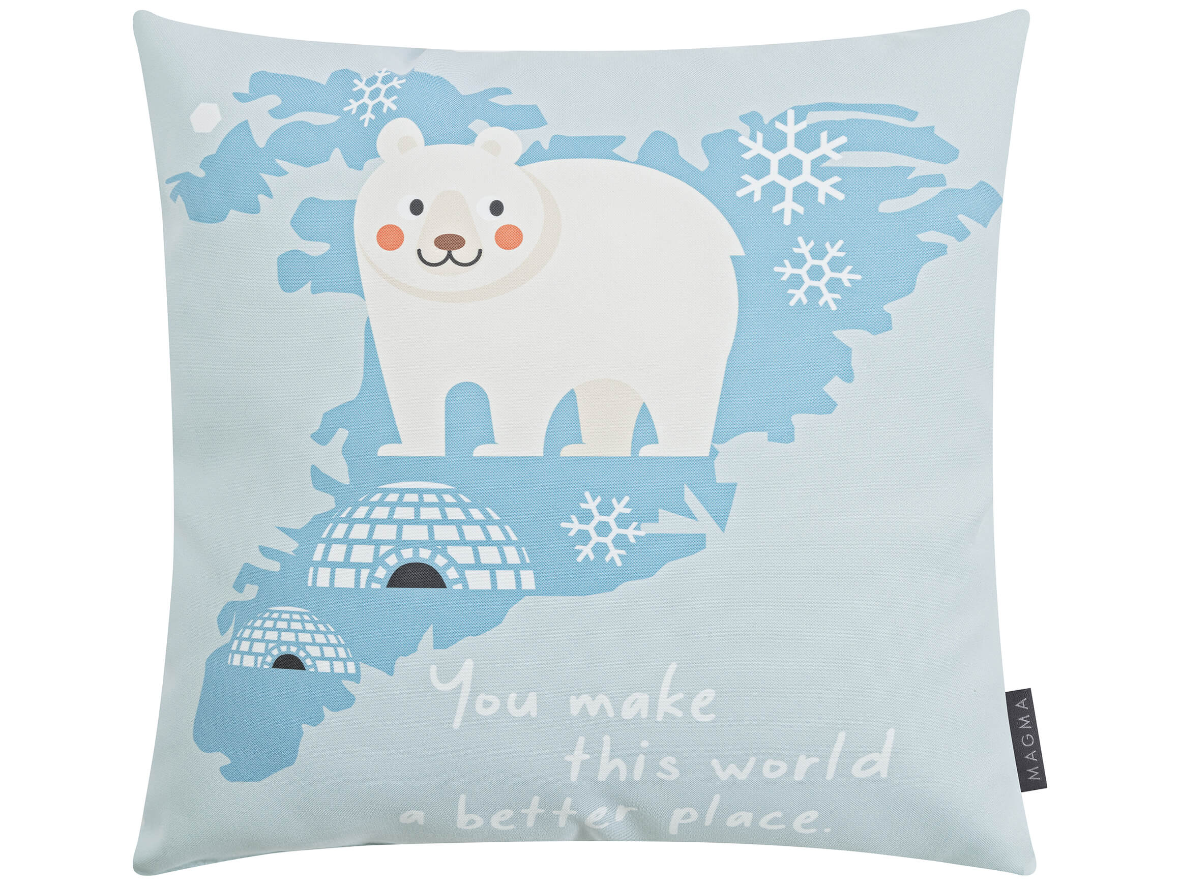Magma Kissen World Eisbär 45x45 cm  | Schubiger Möbel