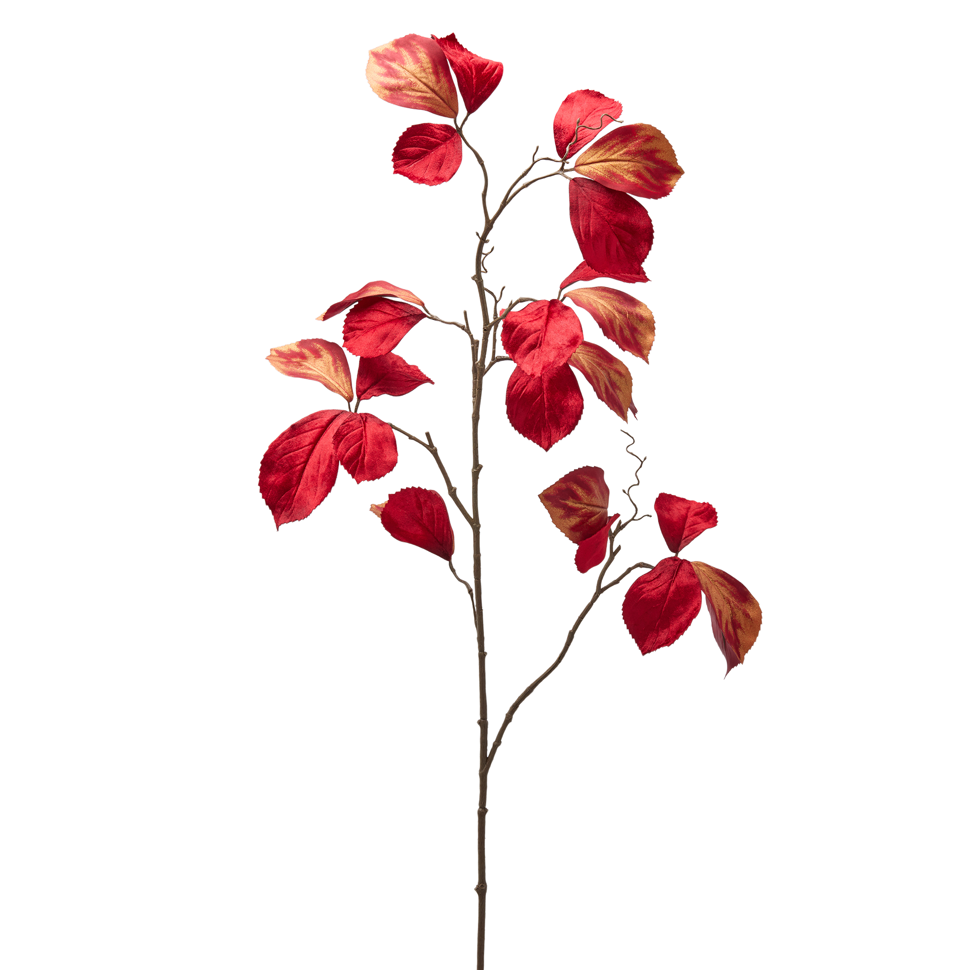Kunstblumen Birkenzweig Samt Edg / Farbe: Rot