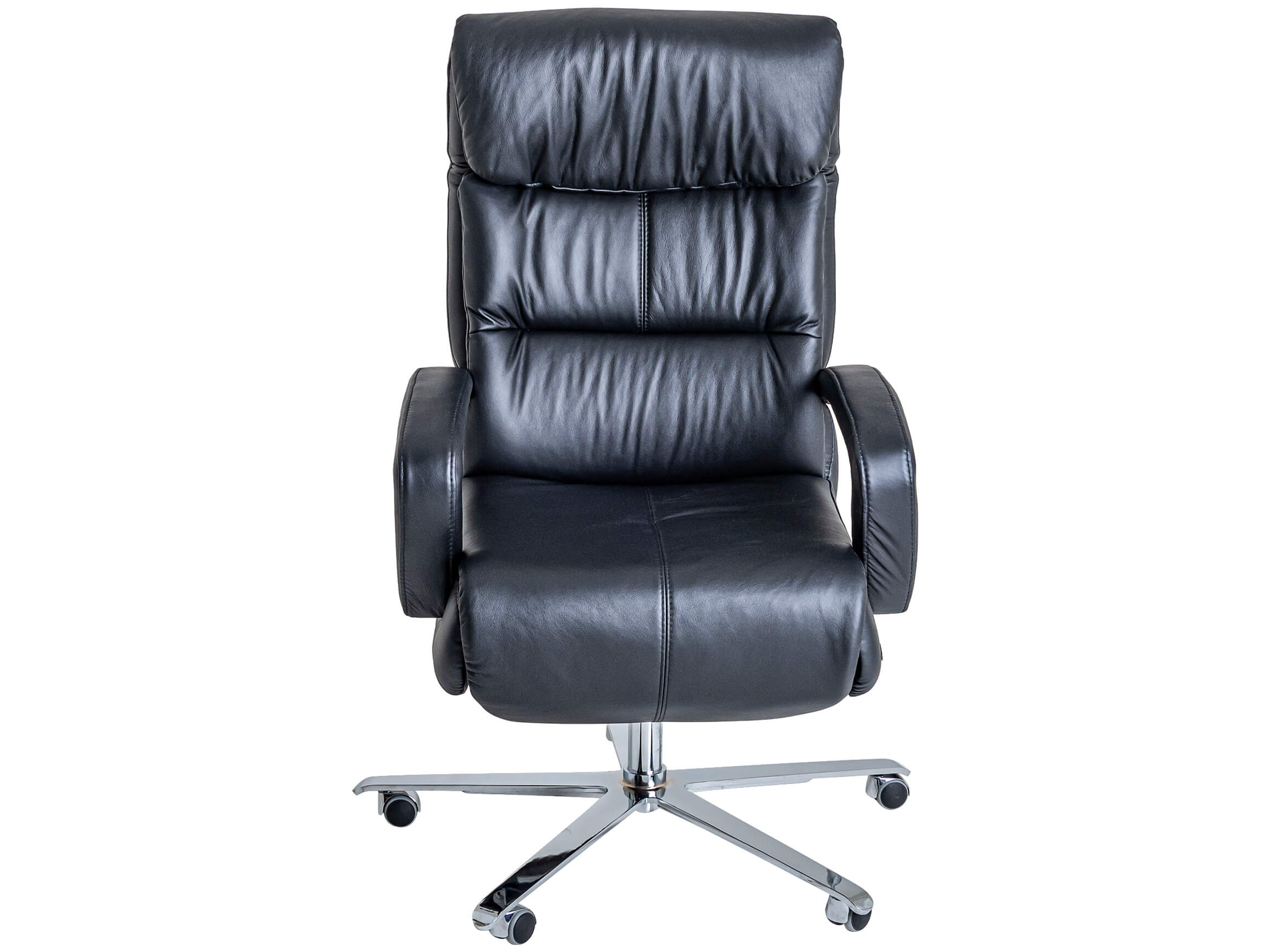 Bürostuhl Barnie Himolla / Farbe: Schwarz / Bezugsmaterial: Leder