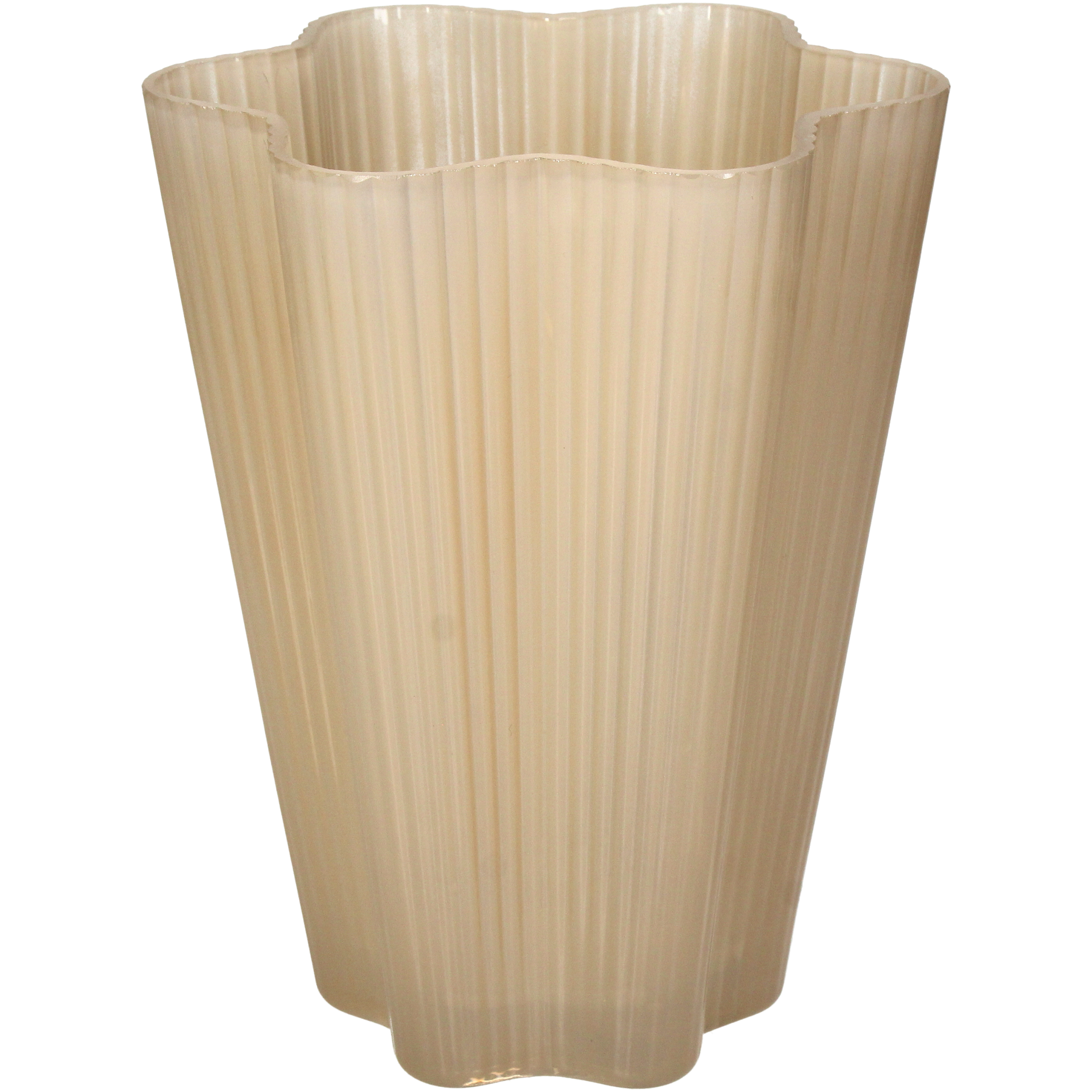 Vase Glas, Beige H: 20 cm Kersten