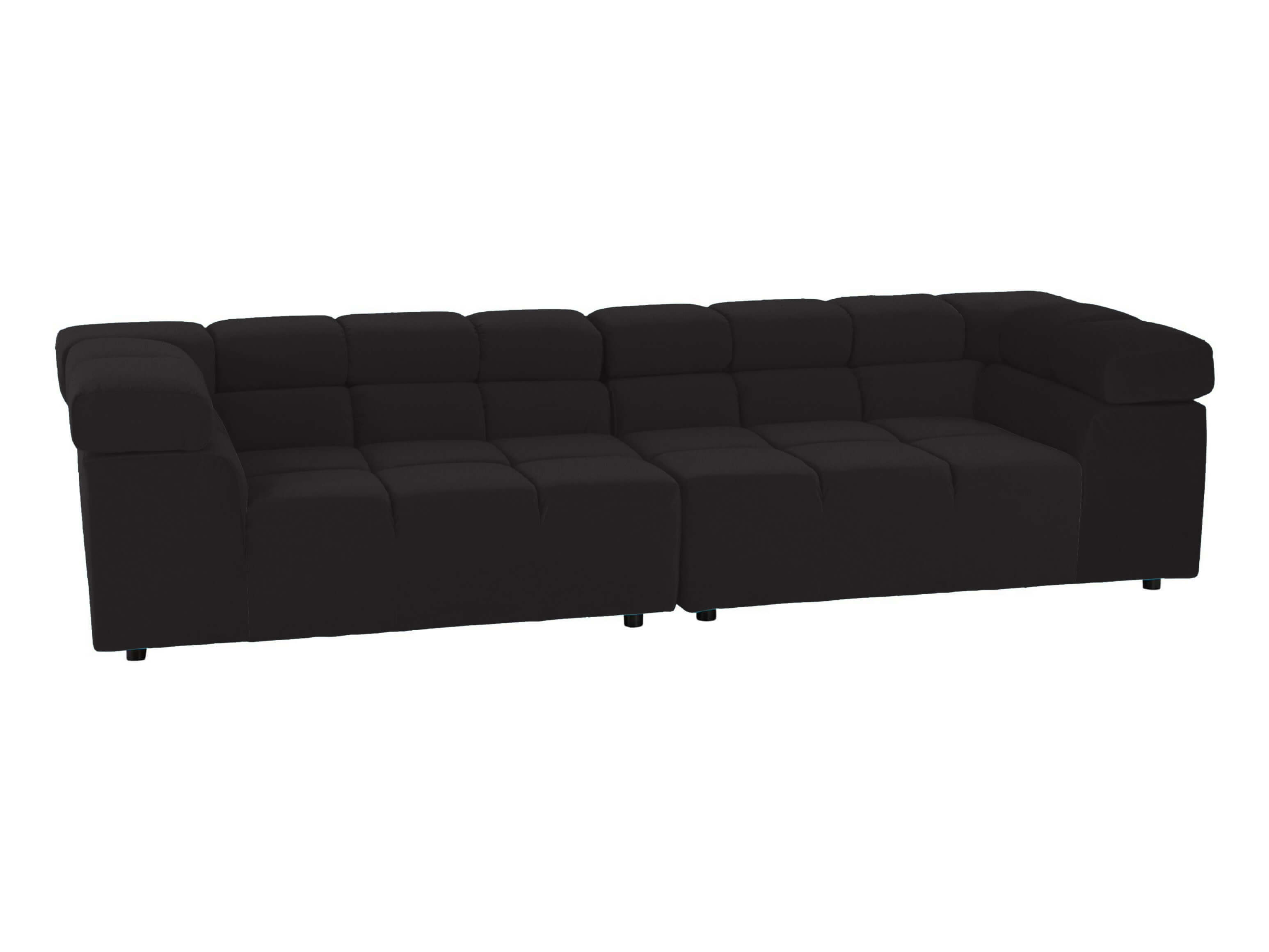 Sofa Otawa Basic Candy / Farbe: Schwarz / Material: Leder Basic