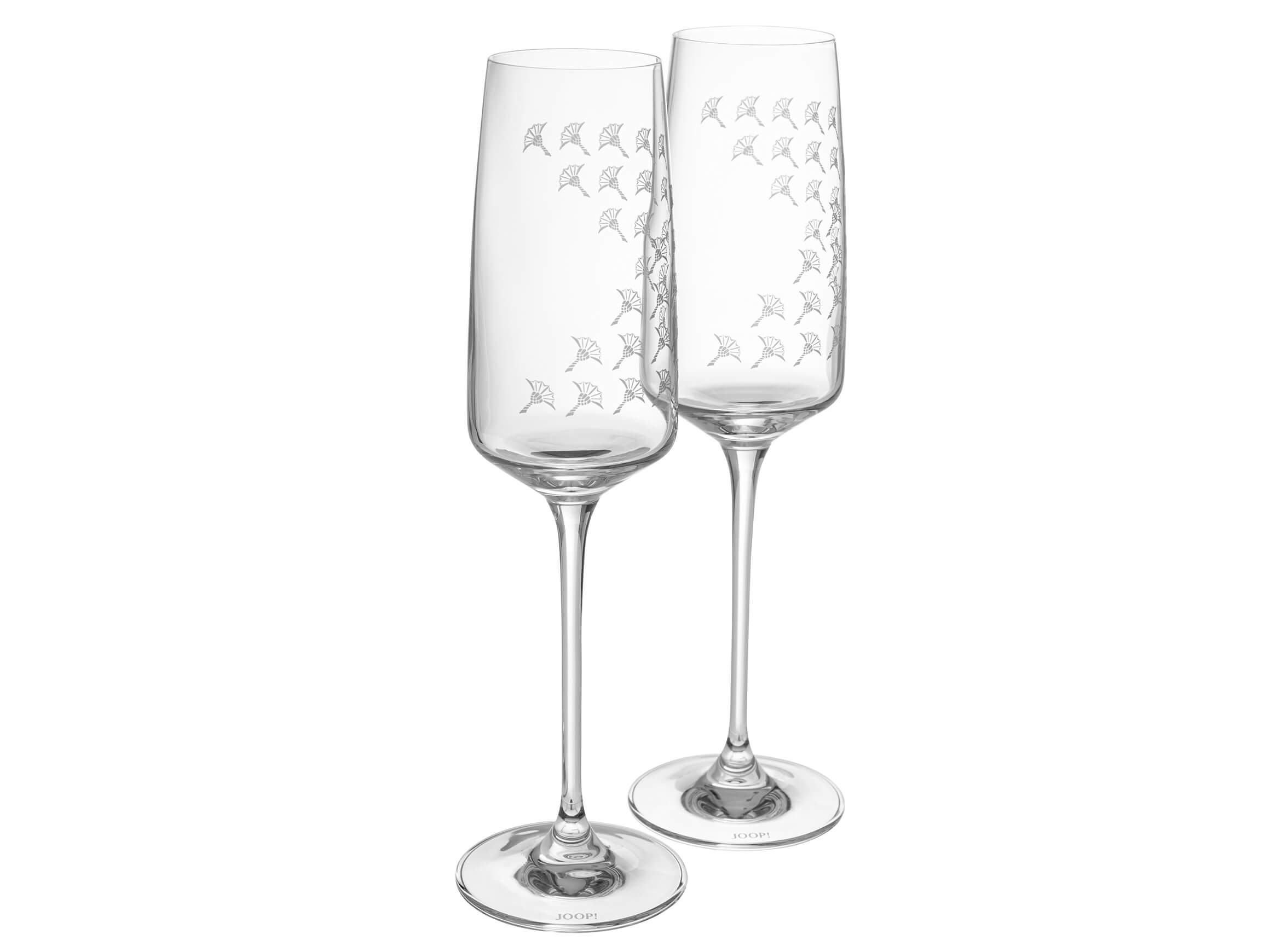 Joop Champagnerglas Set à 2 Stk Faded Cornflower, Weiss Matt Weiss | Schubiger Möbel