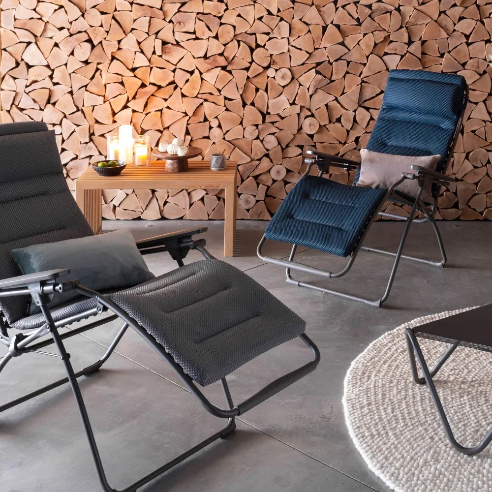 Relaxliege Futura Lafuma/ Farbe: Silver / Masse (BxT) :70x83 cm