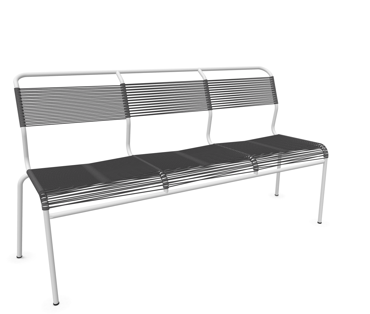 Schaffner Spaghetti-3er-Bank Säntis Grau | Schubiger Möbel