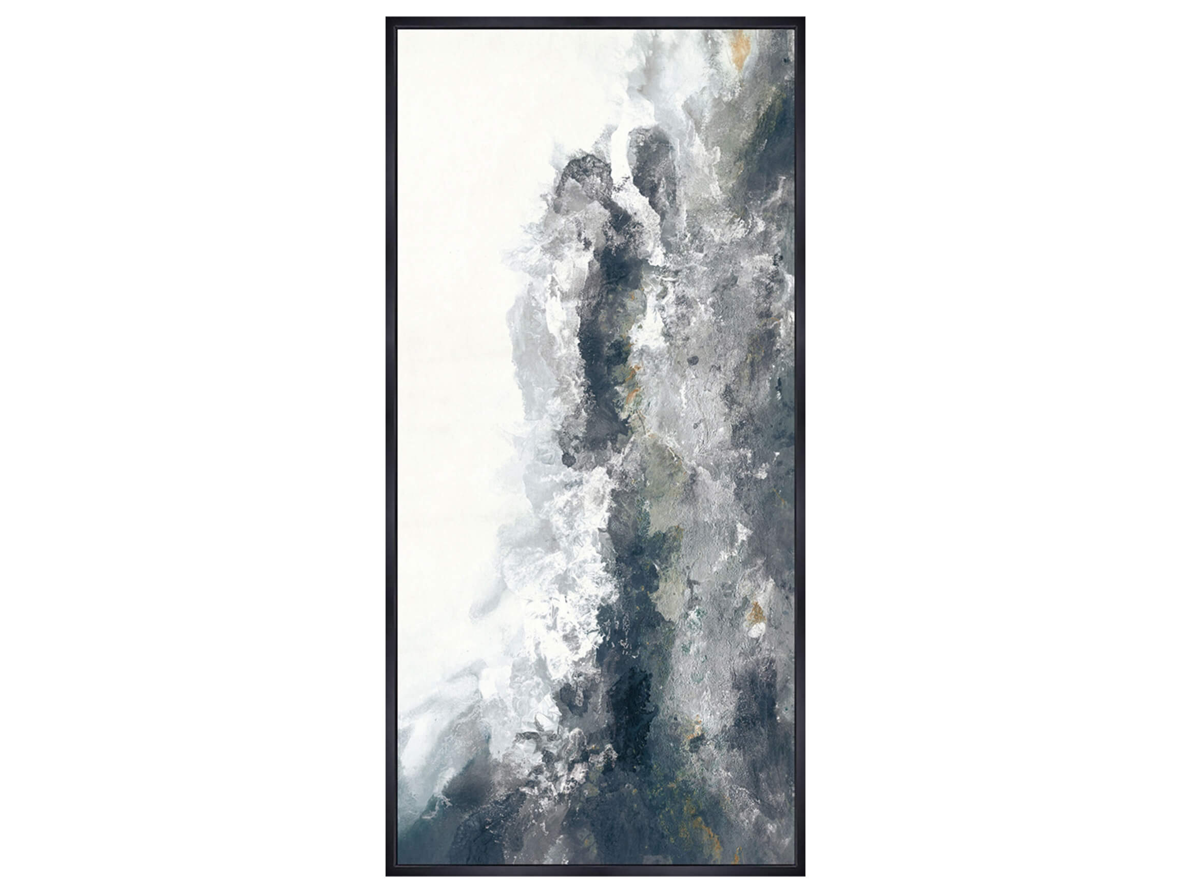 Bild Wolkenspiel in Silbergrau image LAND / Grösse: 140 x 70 cm