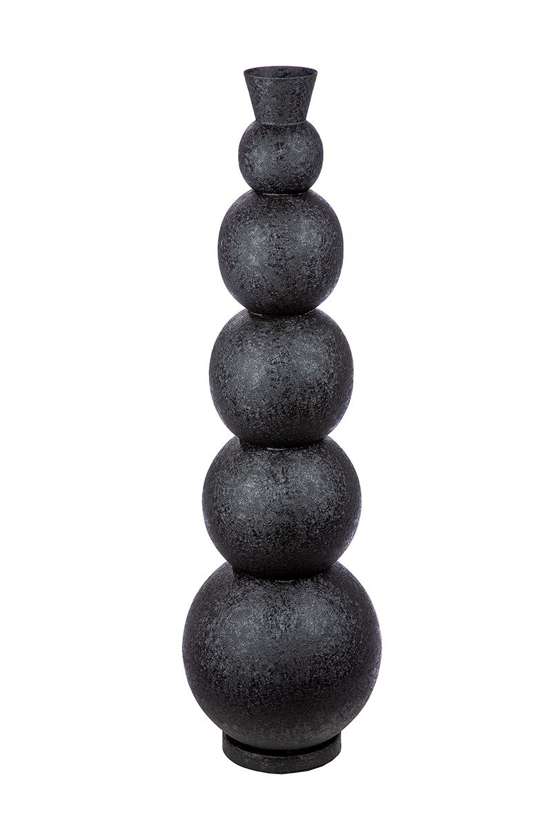 Gilde Vase Rotonda, Schwarz H: 87 cm  | Schubiger Möbel