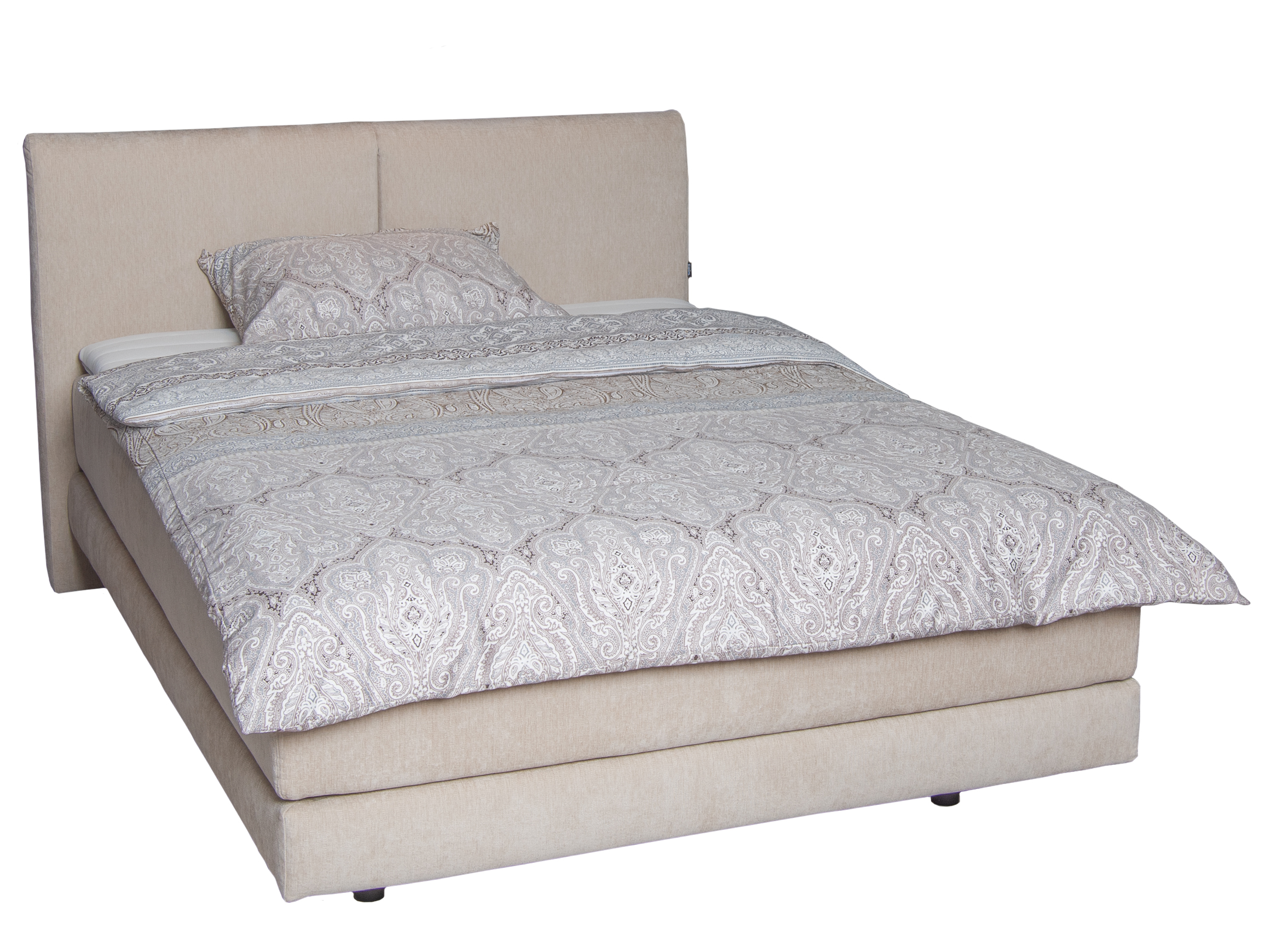 Boxspringbett Fremont Creme Beige Femira
