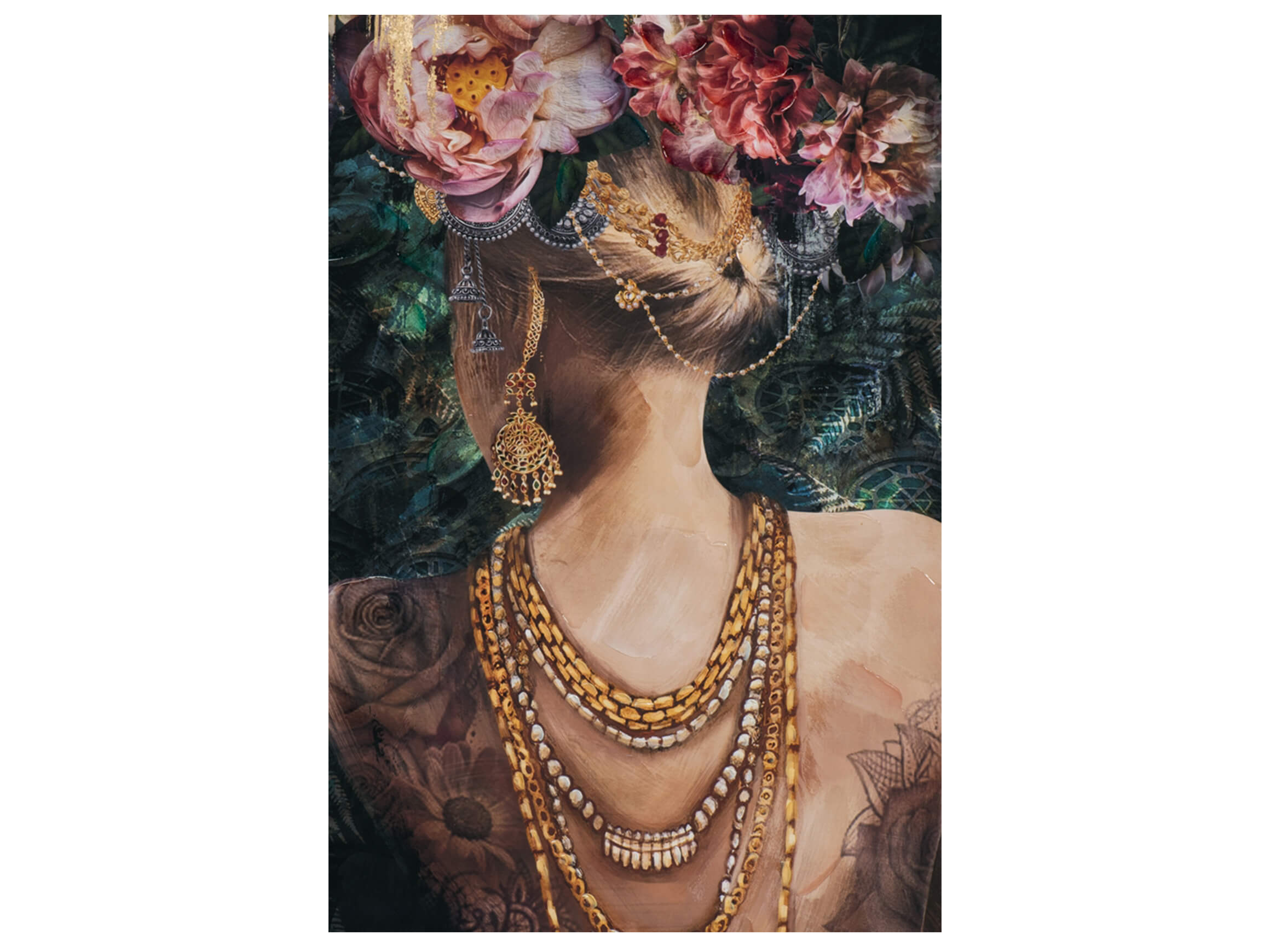 Bild Rückenansicht Geschmückte Schönheit 1 image LAND