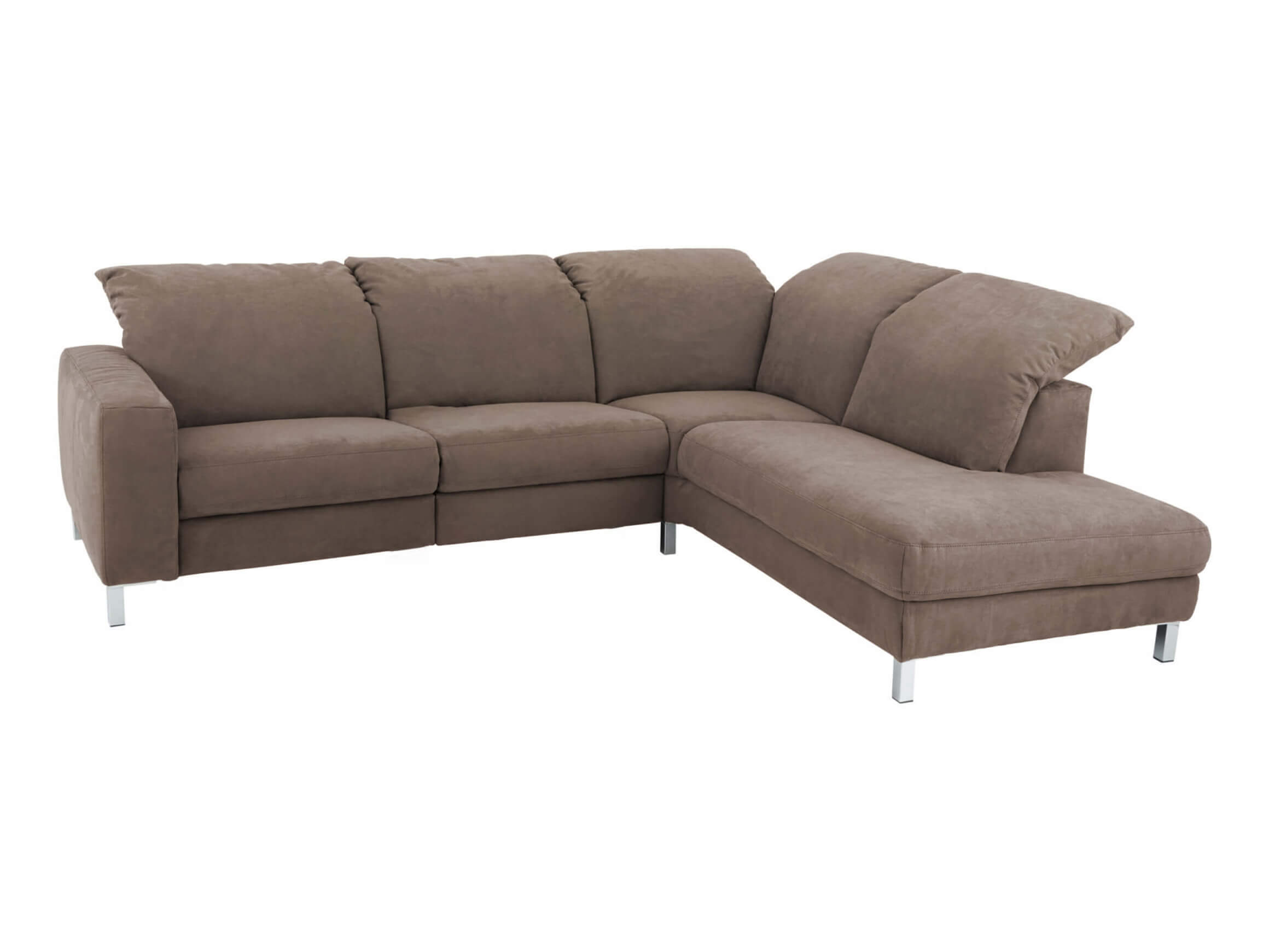 Ecksofa Hohoe Basic Candy / Farbe: Elephant / Material: Leder Basic